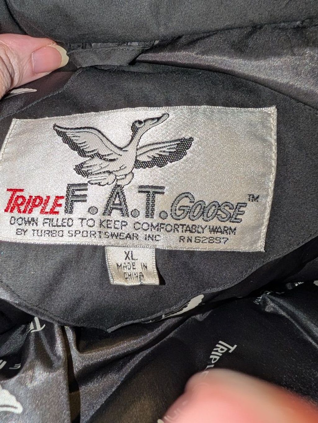 Triple F.A.T. Goose Vintage Triple F.A.T. Goose Black Puffer Jacket XL Size US XL / EU 56 / 4 - 9 Thumbnail