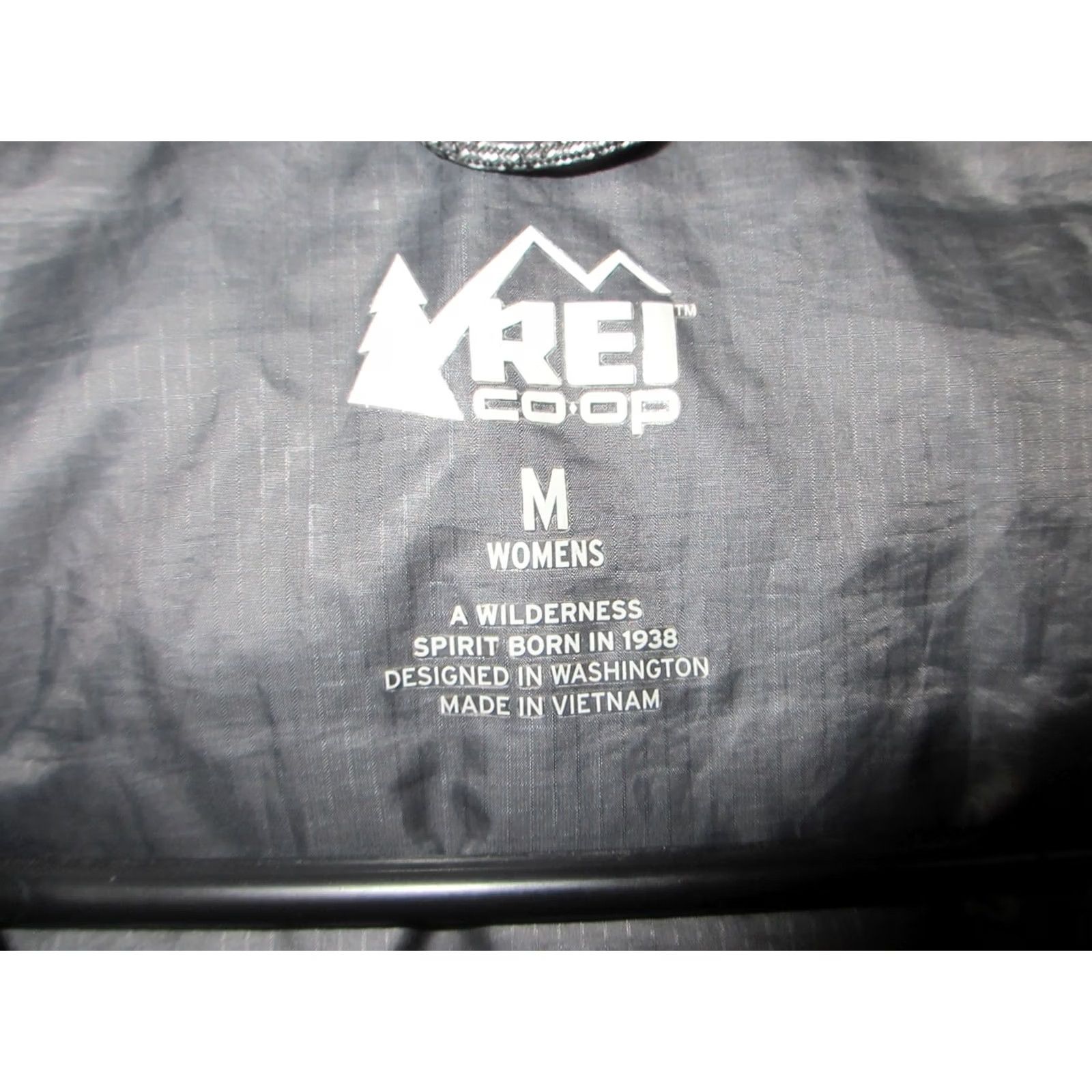 Vintage REI Jacket Womens Medium Black Puffer Down Nylon Full Zip Mock Neck Outdoor Logo Size M / US 6-8 / IT 42-44 - 5 Thumbnail