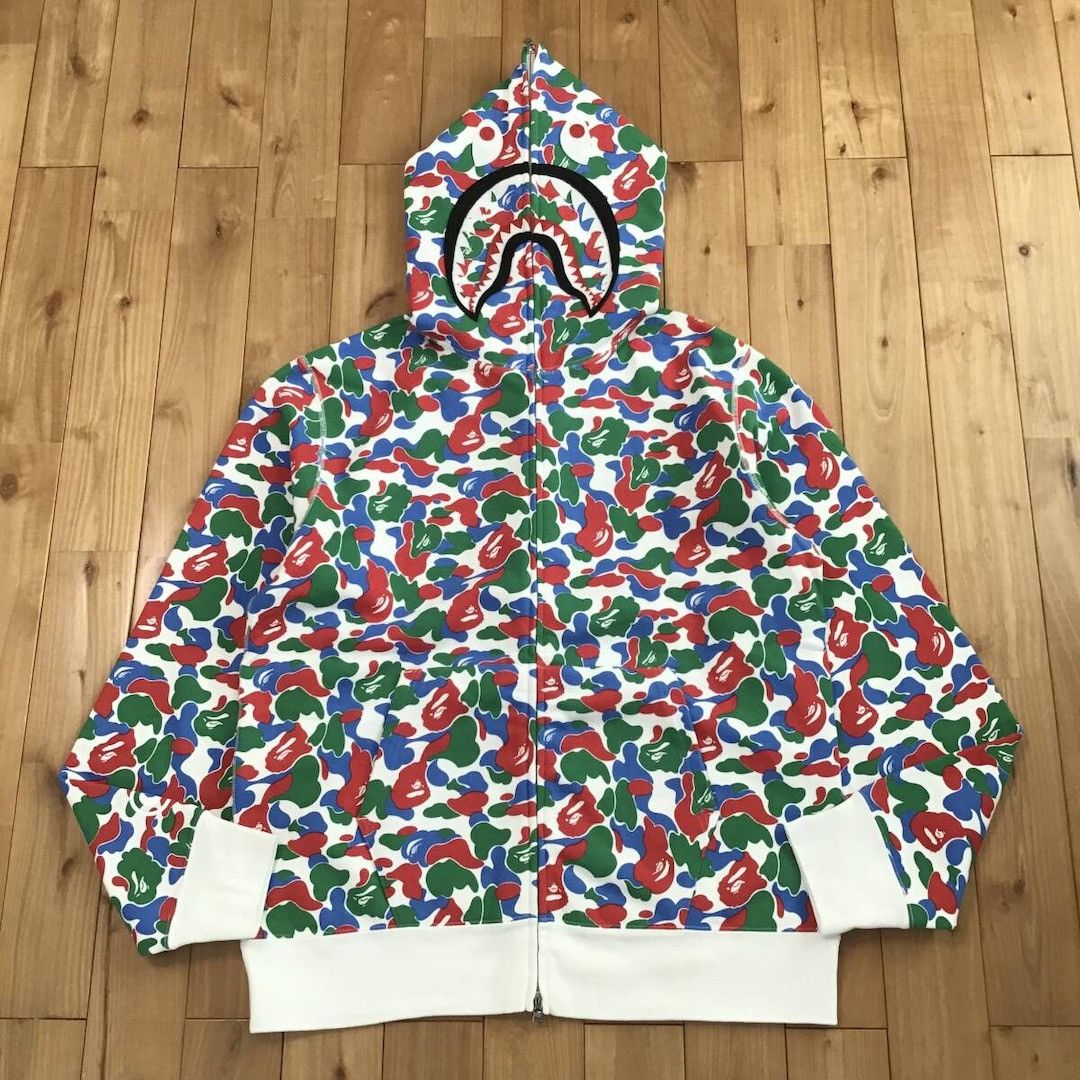 Bape 2024 🔥QINGDAO Store Camo🔥 BAPE shark full zip hoodie APE Size US XL / EU 56 / 4 - 1 Thumbnail