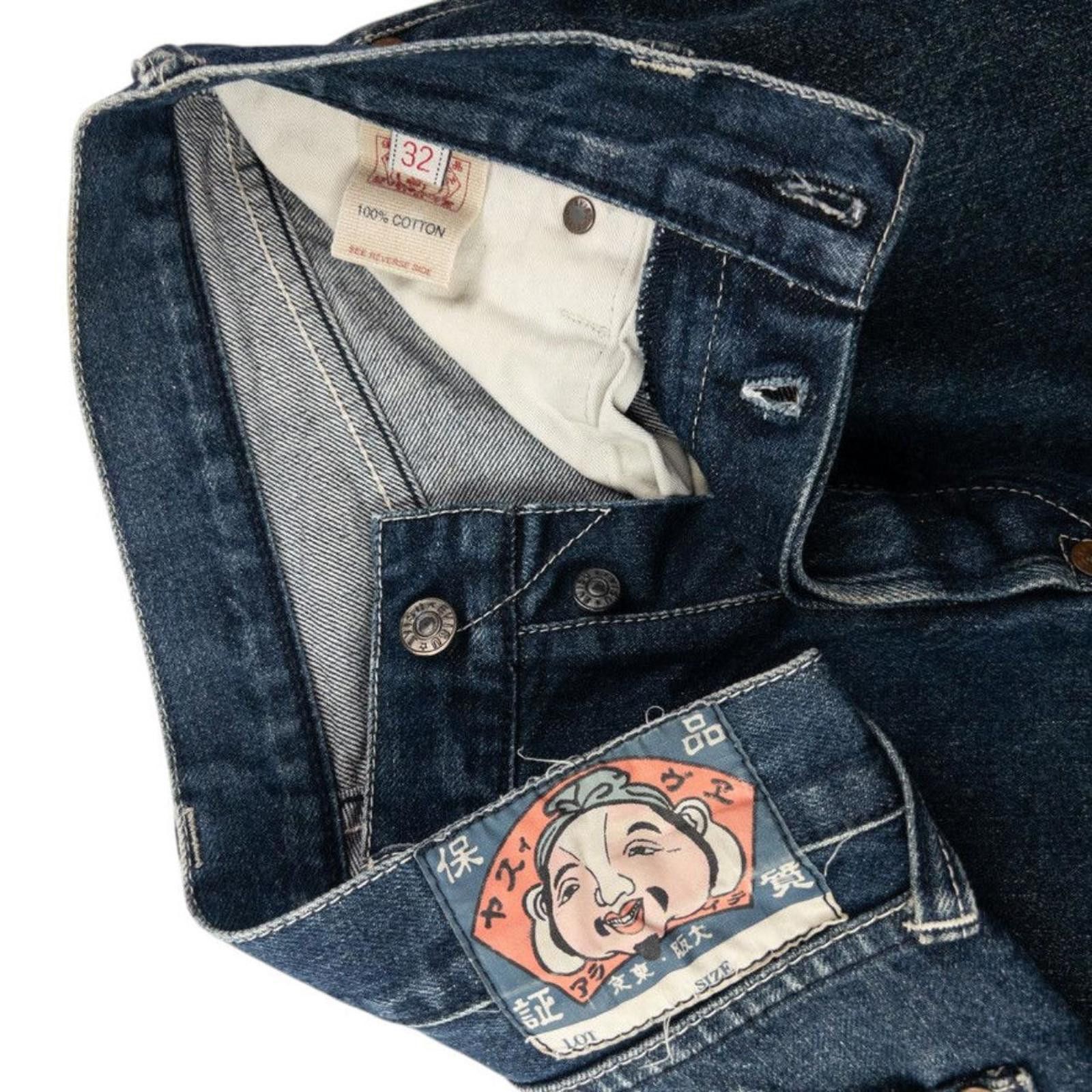 Evisu Vintage Evisu Double Gull Bondage Buckle Back Jeans Size W30 Size US 30 / EU 46 - 6 Thumbnail