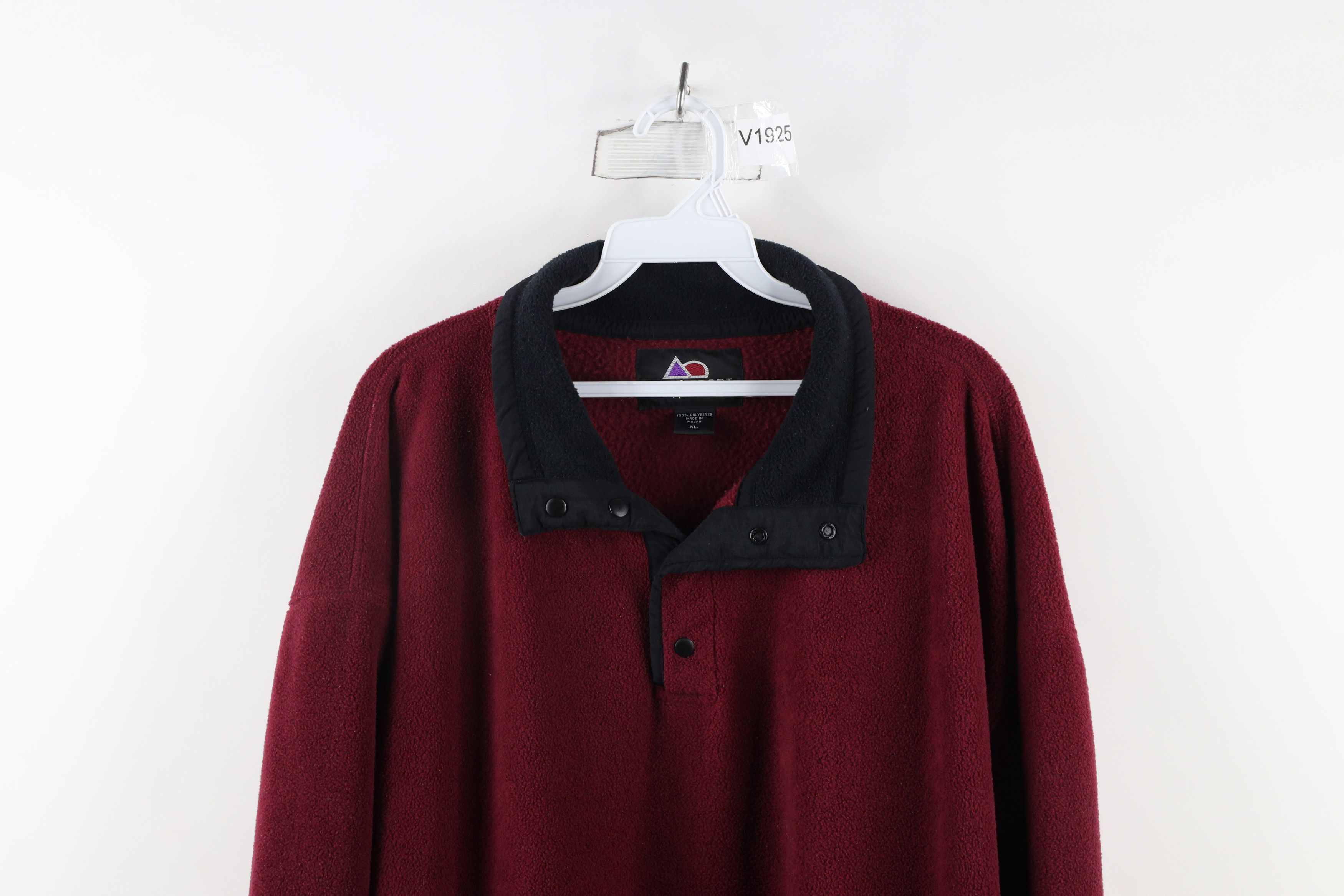 Vintage Vintage 90s Streetwear Snap Button Fleece Pullover Sweater Size US XL / EU 56 / 4 - 2 Thumbnail