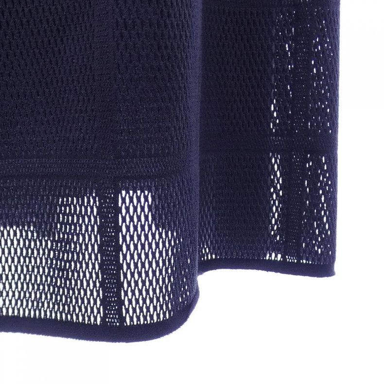 Issey Miyake Issey Miyake size:3 Deep blue elastic lace-up long dress Size 31" - 4 Thumbnail