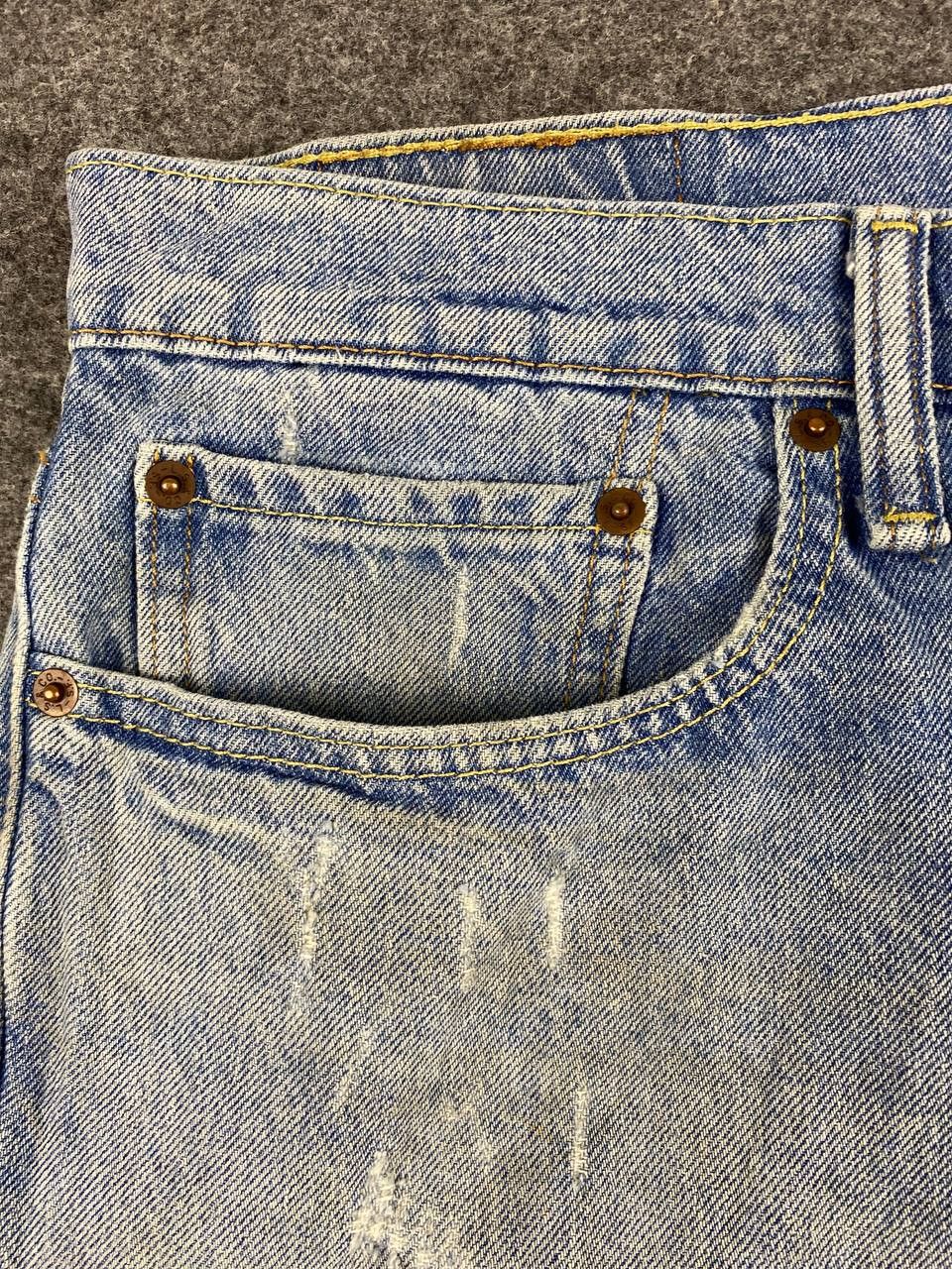 Levi's levis 502 distressed denim nice design Size US 39 - 13 Thumbnail