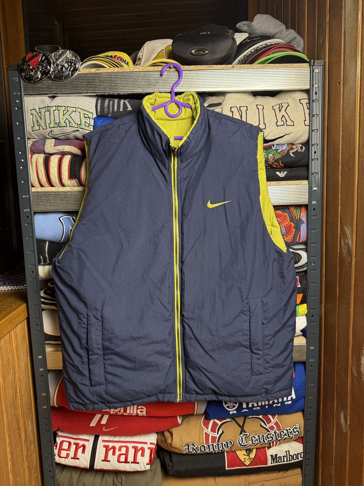 Nike × Nike ACG × Vintage Vintage Nike reversible puffer vest spell out big logo rare Size US XL / EU 56 / 4 - 7 Thumbnail