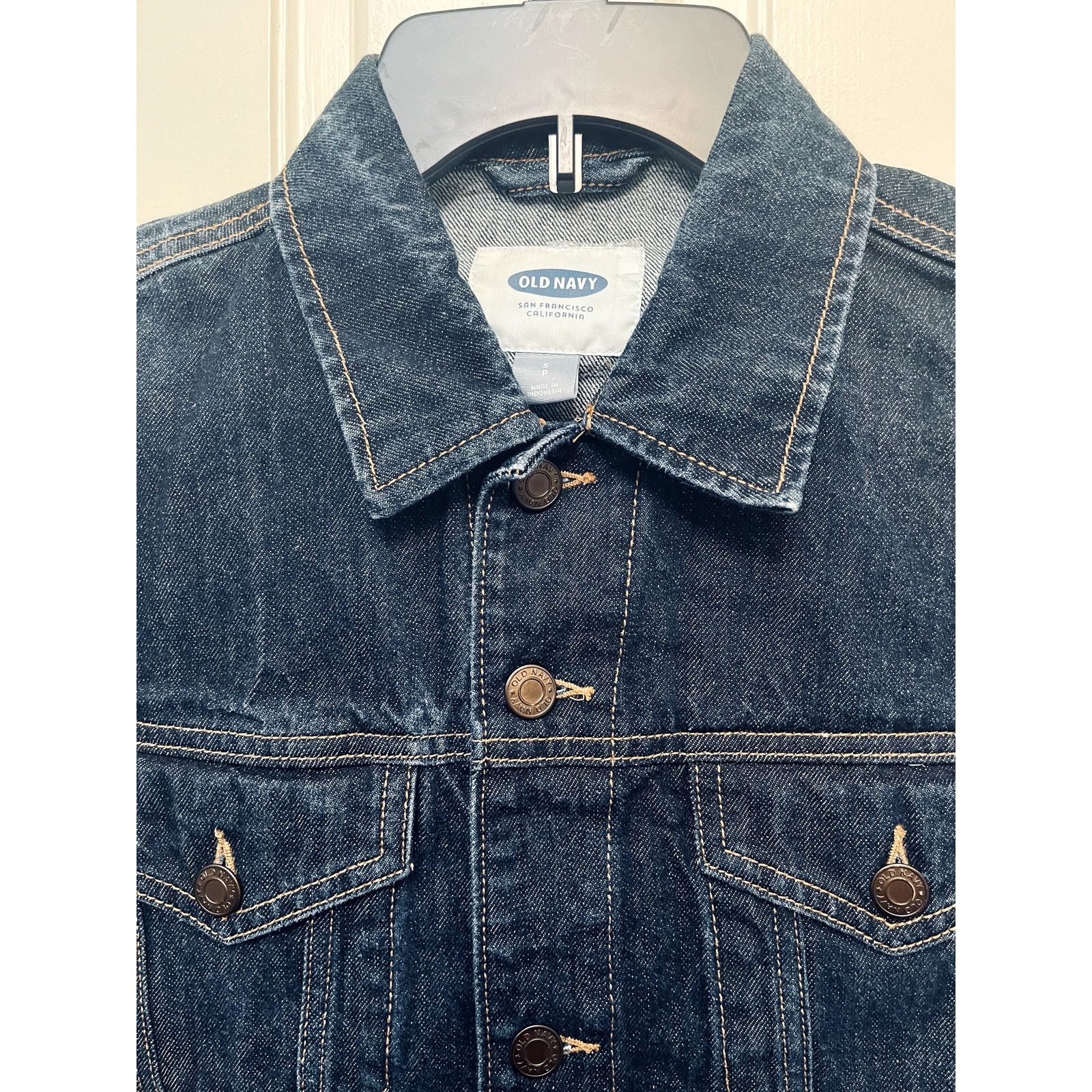 Old Navy Women's Old Navy Blue Jean Jacket size PS (Petite Small) Size S / US 4 / IT 40 - 3 Thumbnail