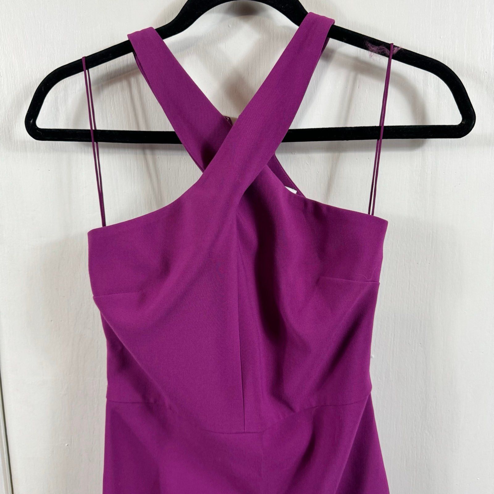 LIKELY Likely Carolyn Dress purple Halter Neck Sleeveless Sheath K Size XS / US 0-2 / IT 36-38 - 3 Thumbnail