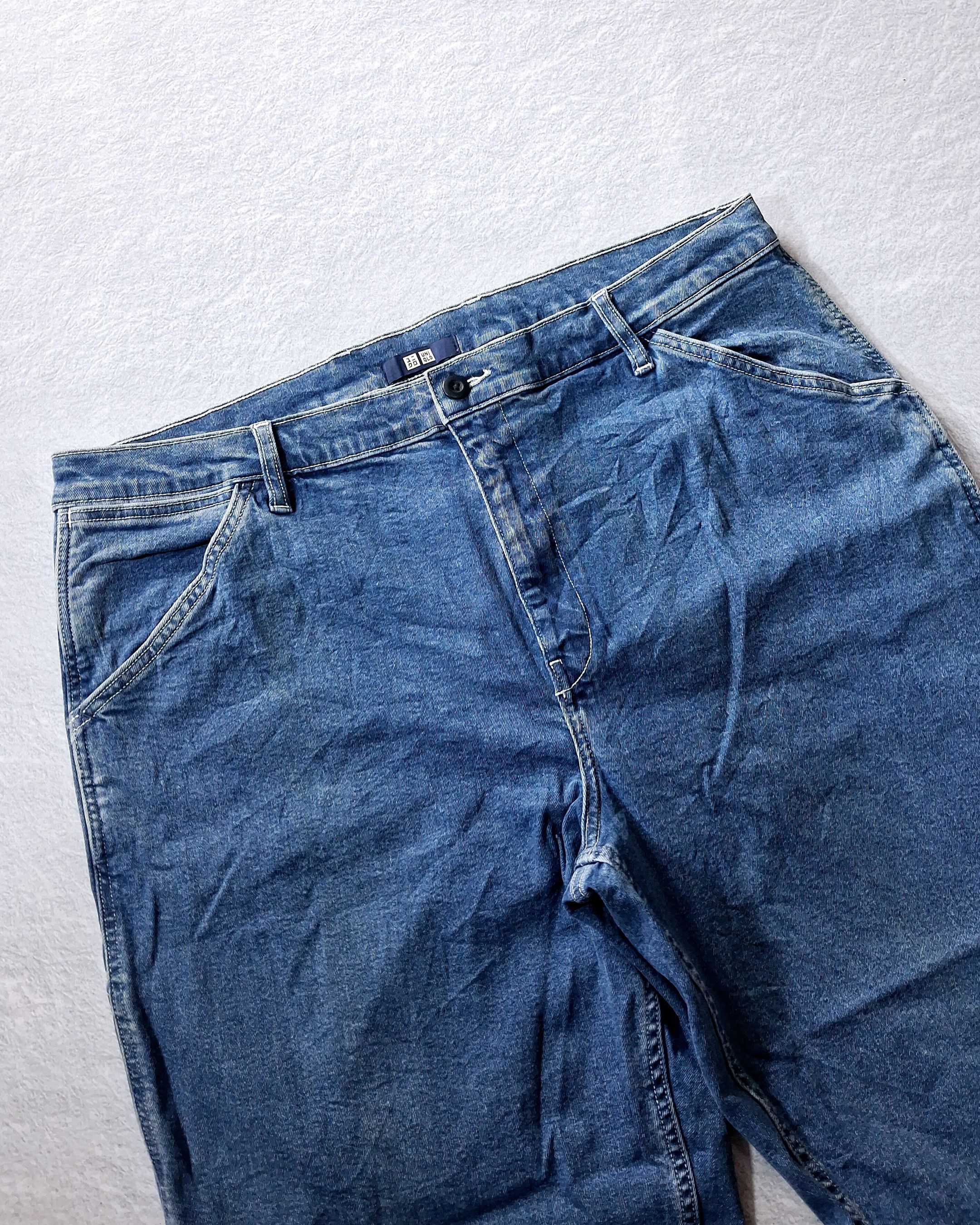 Uniqlo UNIQLO CARPENTER DENIM BLUE JEANS Size US 39 - 2 Thumbnail