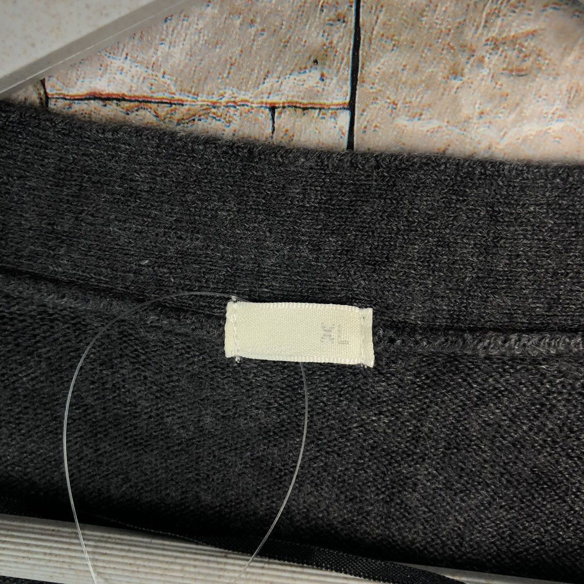 GU × Homespun Knitwear GU black Cardigan Knitwear #A923 Size L / US 10 / IT 46 - 10 Thumbnail