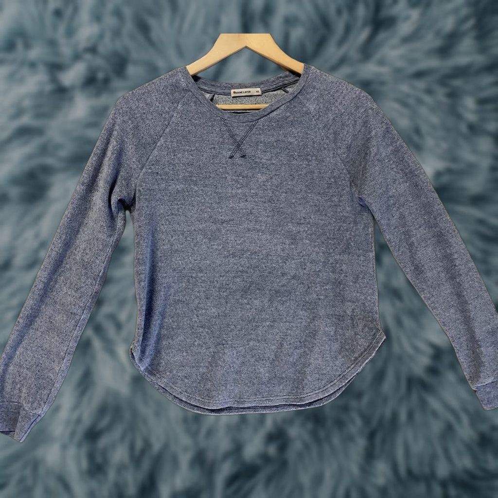Marine Layer Marine Layer Sweater Women XS Pullover Knit Long Sleeve Round Neck Blue Cotton Blend Casual Travel 80s Vintage Look Size XS / US 0-2 / IT 36-38 - 1 Thumbnail