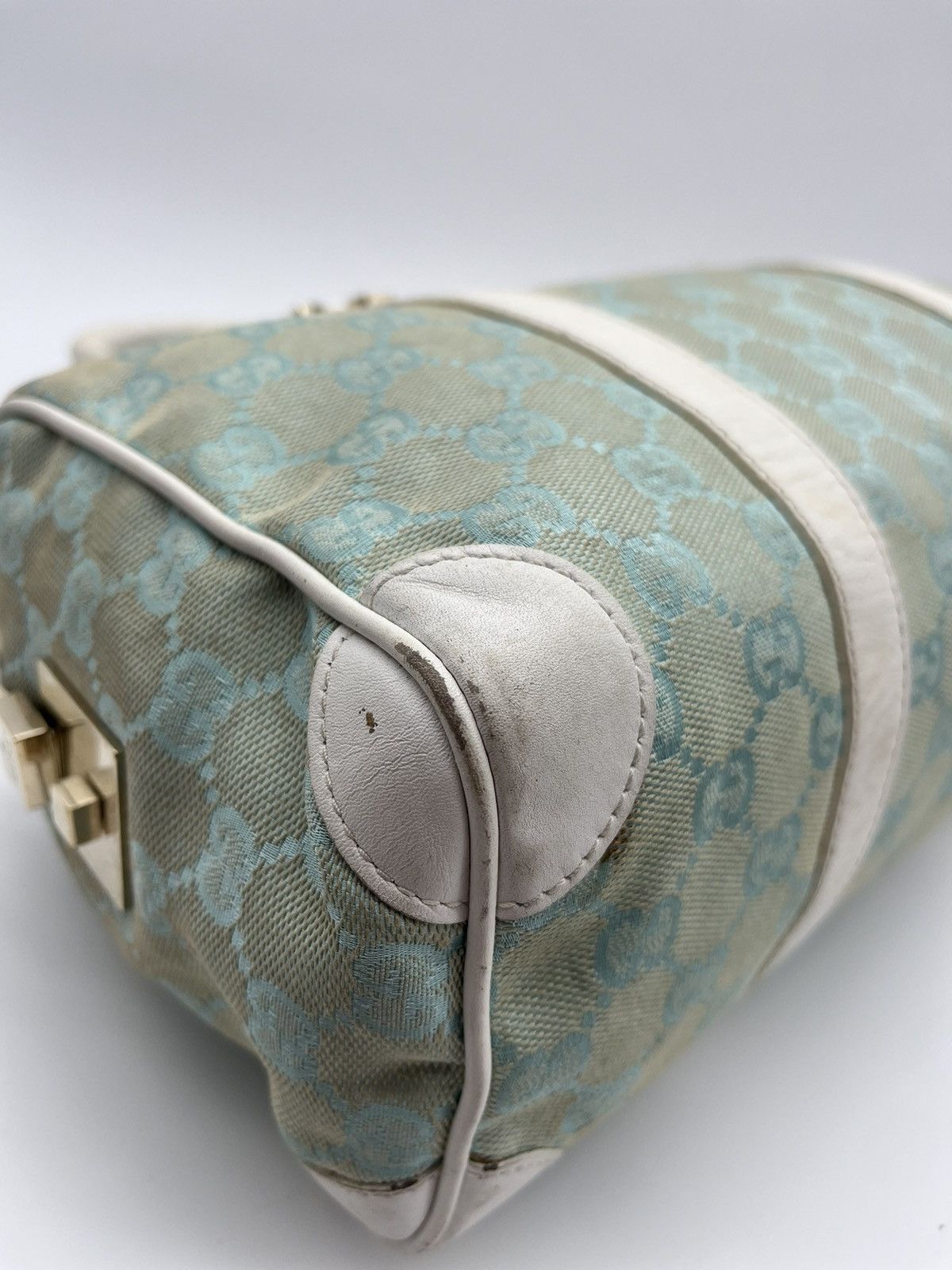 Gucci GUCCI GG Canvas Shoulder Bag Light Blue Size ONE SIZE - 11 Thumbnail