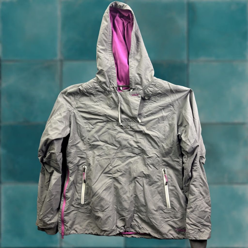 Vintage Cabela's Jacket Womens L Gray Hooded Anorak Pullover Zip Pockets Outdoor Size L / US 10 / IT 46 - 1 Thumbnail
