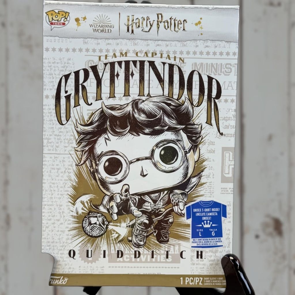 Vintage Funko Pop Tees Shirt Mens Large Black Gryffindor Quidditch Tee Harry Potter Shirt Size US L / EU 52-54 / 3 - 1 Thumbnail