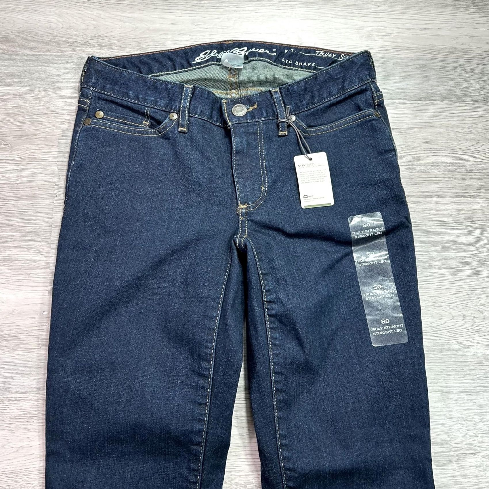 Eddie Bauer Eddie Bauer Jeans Women’s 0 Truly Straight Denim Blue Mid Rise 5-Pocket Stretch Regular Inseam 31" Size 25" / US 0 / IT 36 - 3 Thumbnail