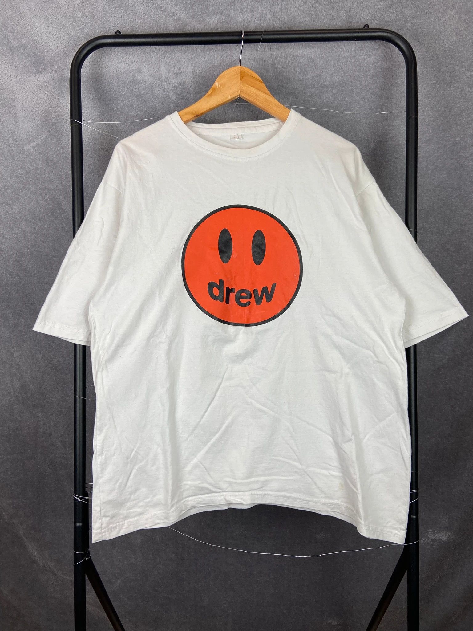 Vintage Drew House White Smiley Logo Tee XXXL Oversized Streetwear Size US XXL / EU 58 / 5 - 1 Thumbnail