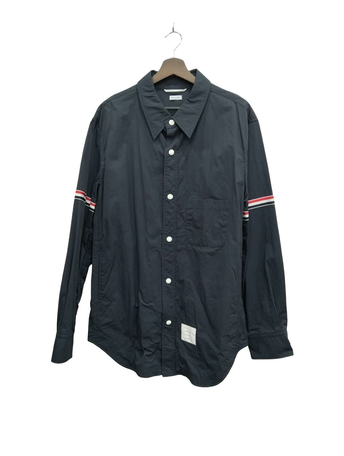 Thom Browne Thom Browne Nylon Armband Shirt Jacket Size US L / EU 52-54 / 3 - 1 Thumbnail
