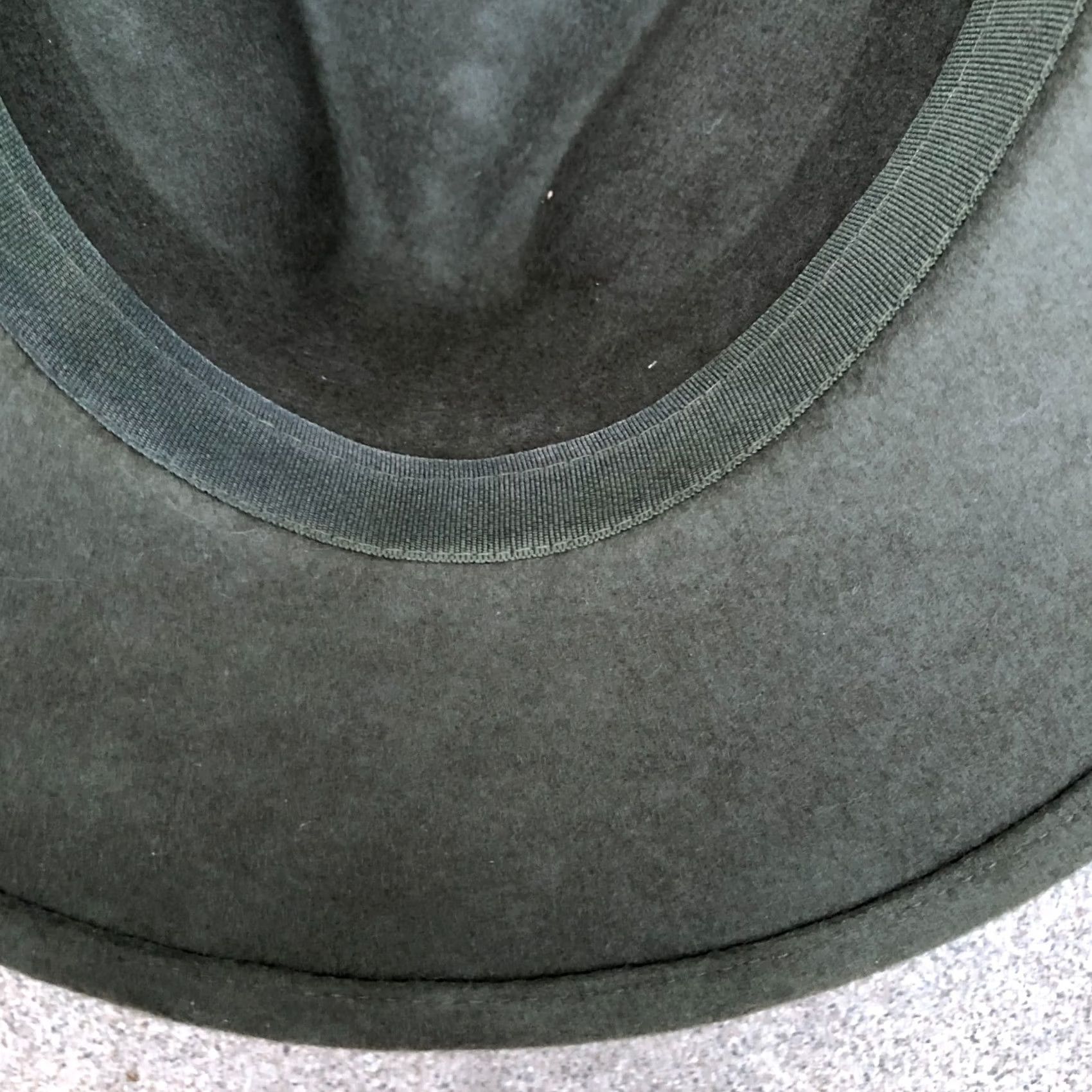Market MELROSE AND MARKET Ranger Fedora Hat Women's One Size Felt Green Cap Size ONE SIZE - 4 Thumbnail