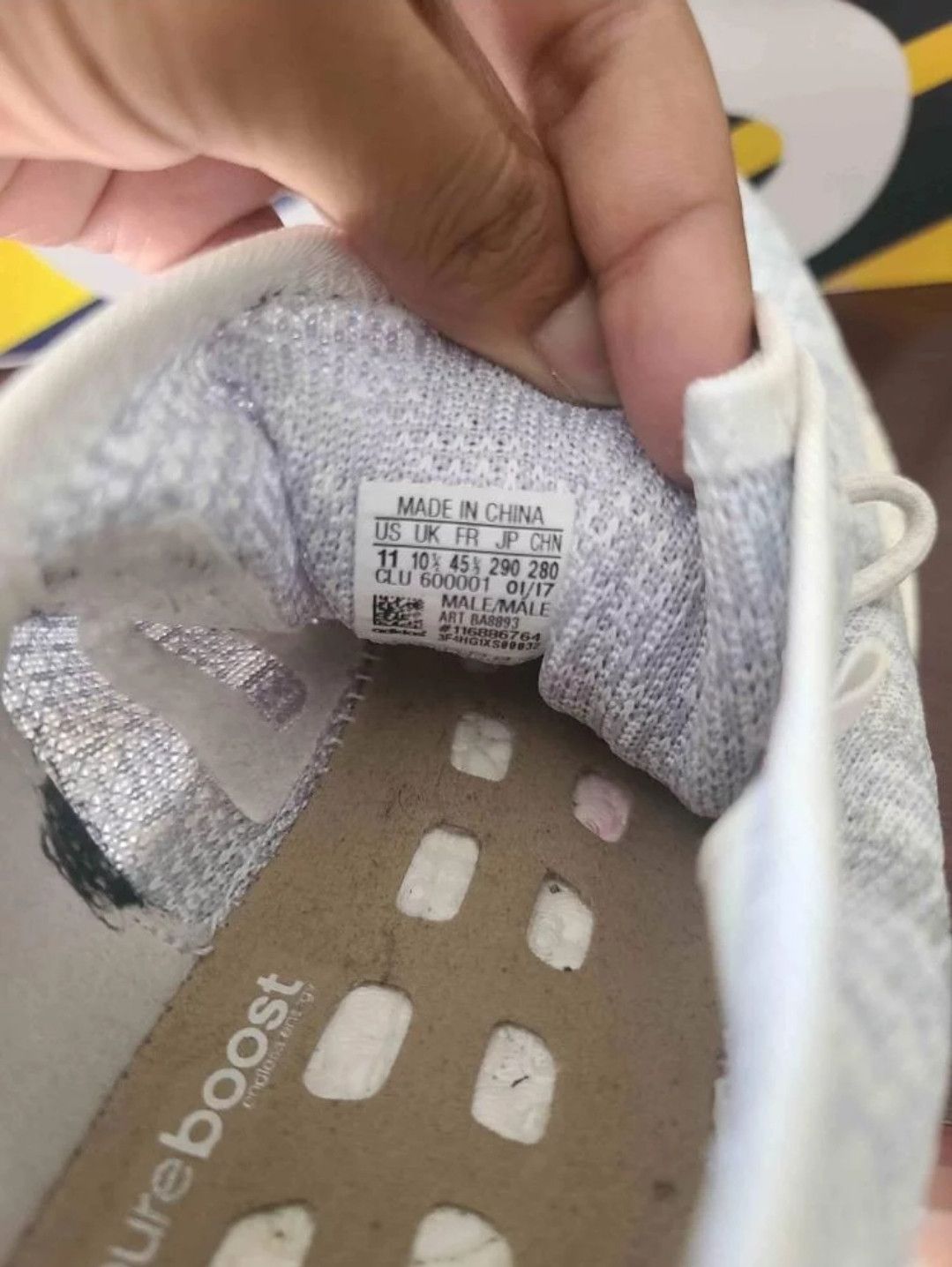 Adidas PureBoost Clear Grey Size US 11 / EU 44 - 4 Thumbnail