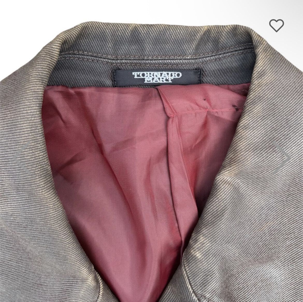 Tornado Mart RARE 00s Tornado Mart Trench Double Breasted Brown Grey Size US M / EU 48-50 / 2 - 4 Thumbnail