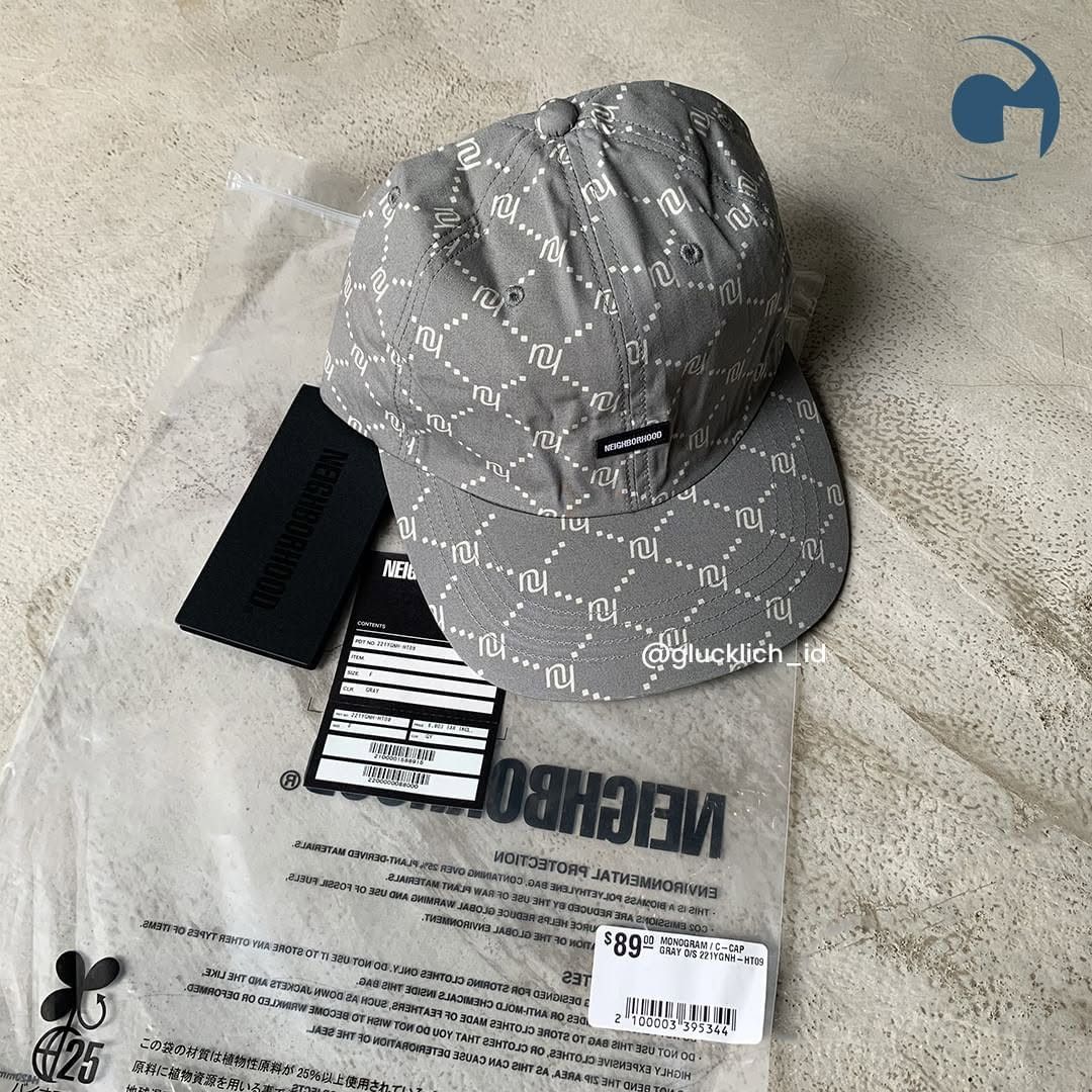 Neighborhood Neighborhood, Monogram C-Cap in Gray Size ONE SIZE - 5 Thumbnail