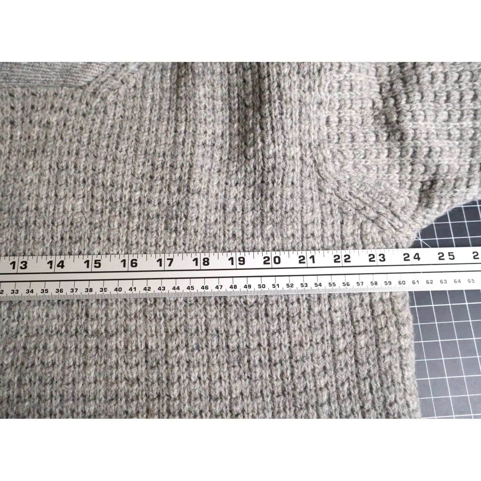 Eddie Bauer Eddie Bauer Wool Sweater Men's Medium Gray Shawl Collar Oversized Knit Pullover Size US M / EU 48-50 / 2 - 5 Thumbnail