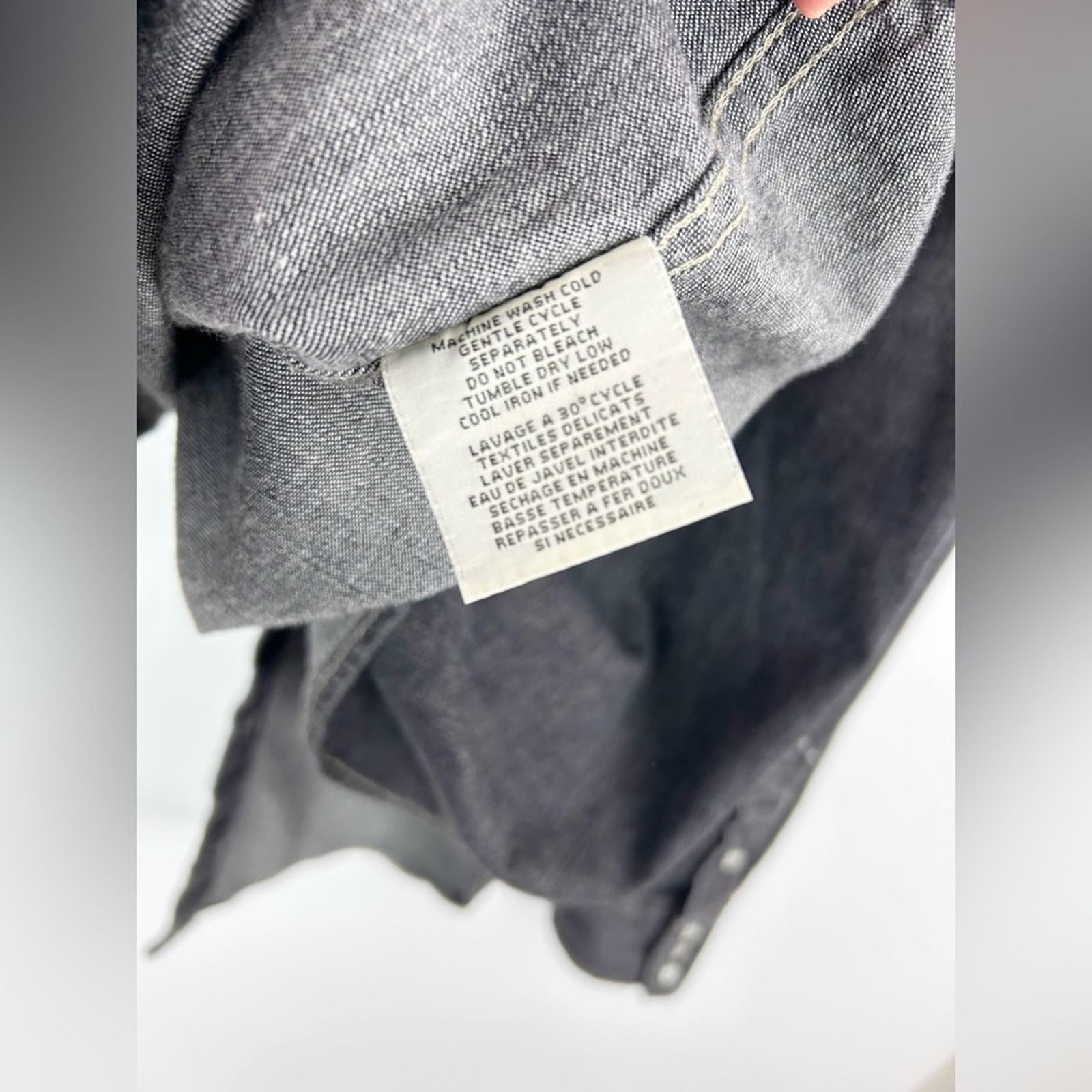 Denim & Supply Ralph Lauren Denim & Supply Western Pearl Snap Button Down Black Denim Size US S / EU 44-46 / 1 - 9 Thumbnail