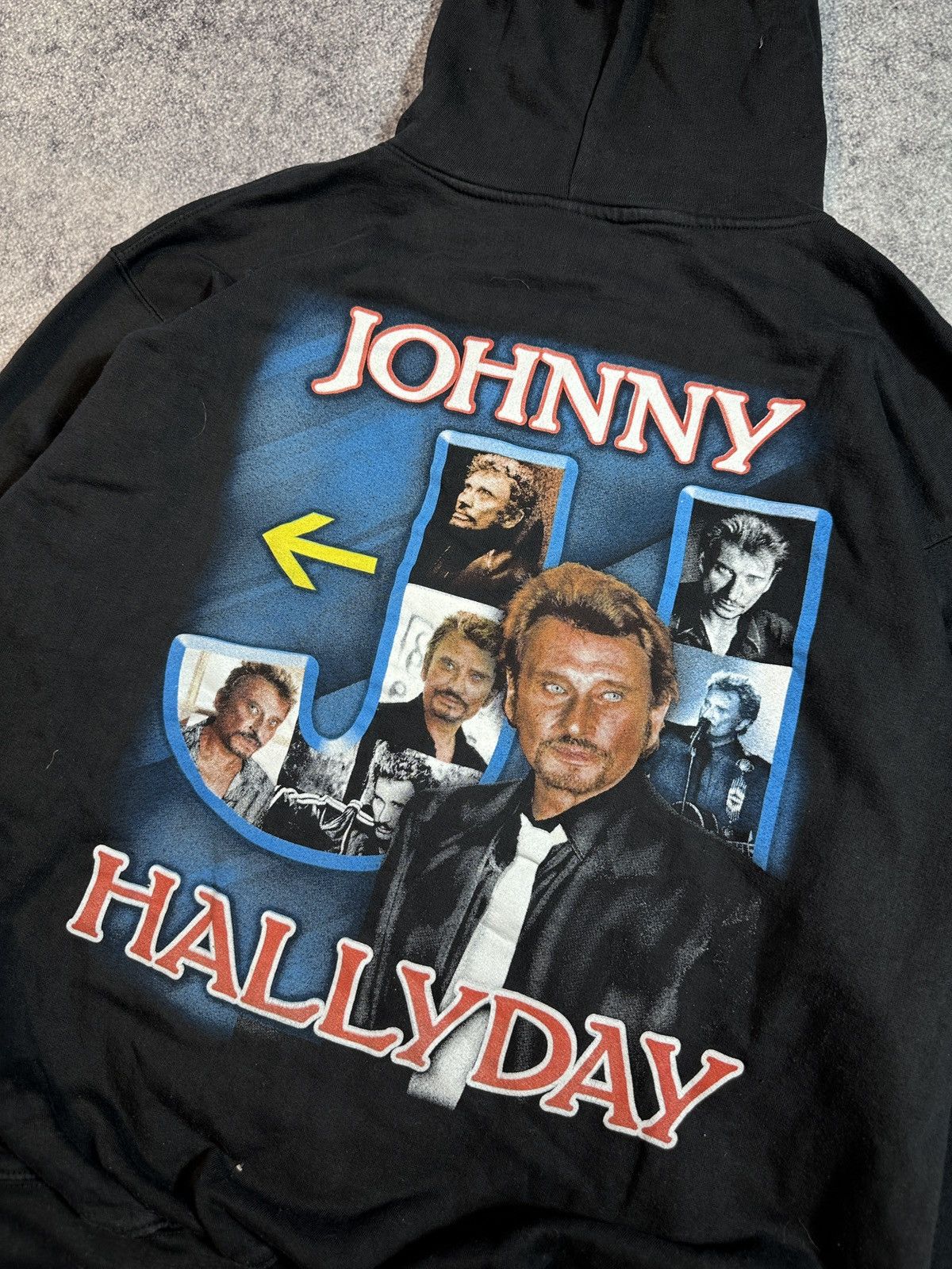Band Tees × Vintage Y2K Johnny Hallyday Logo Zip Up Hoodie Streetwear Rare XL Size US XL / EU 56 / 4 - 2 Thumbnail