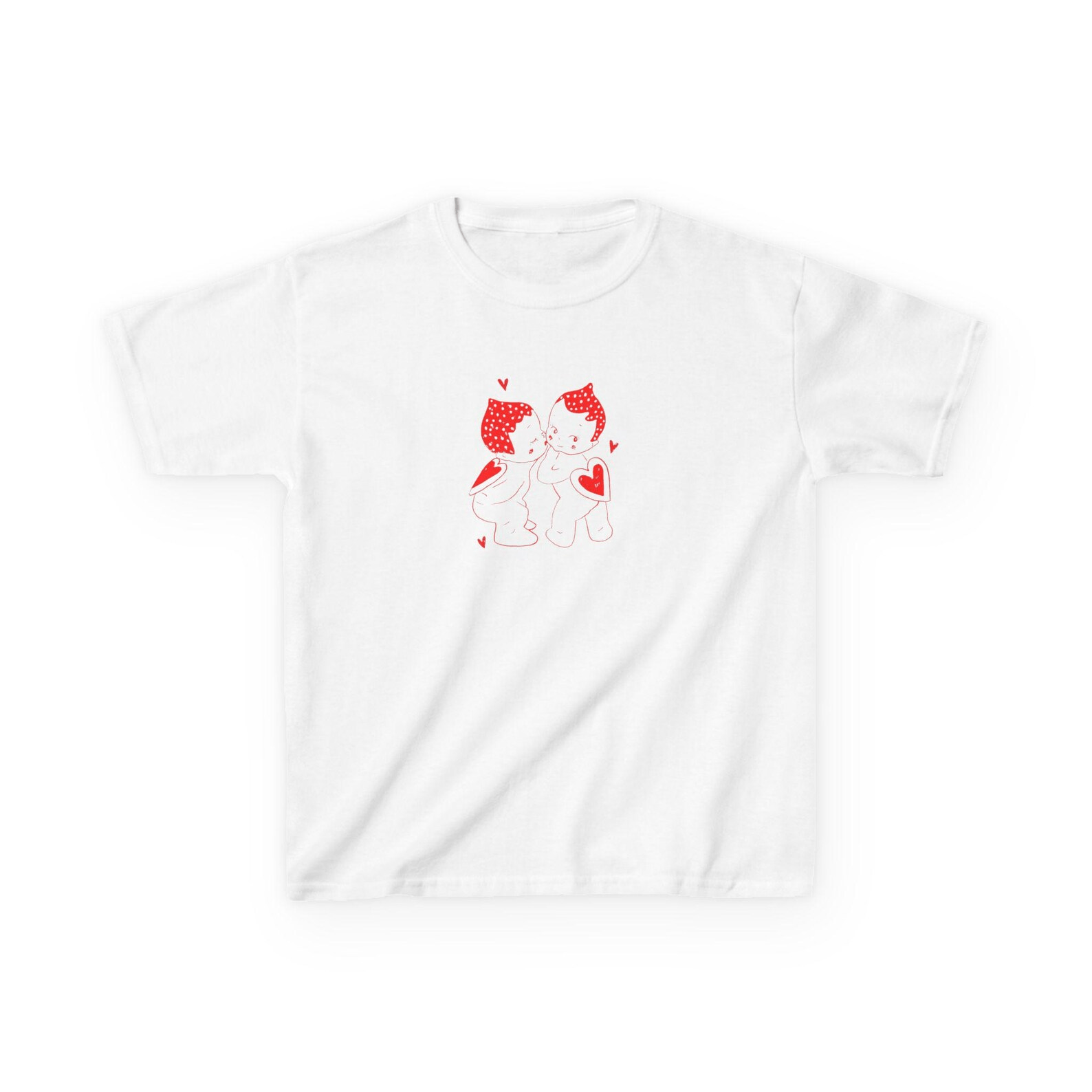 Other Valentine’s Day Baby Tee – Coquette Cherub Graphic Size M / US 6-8 / IT 42-44 - 2 Thumbnail