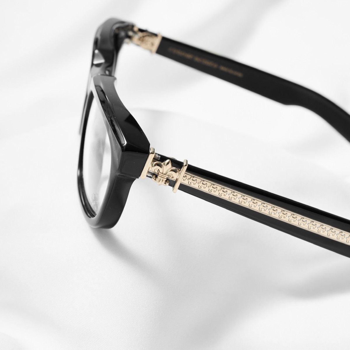 Chrome Hearts CHROME HEARTS SEE YOU IN TEA BLACK-GOLD PLATED GLASSES Size ONE SIZE - 3 Thumbnail