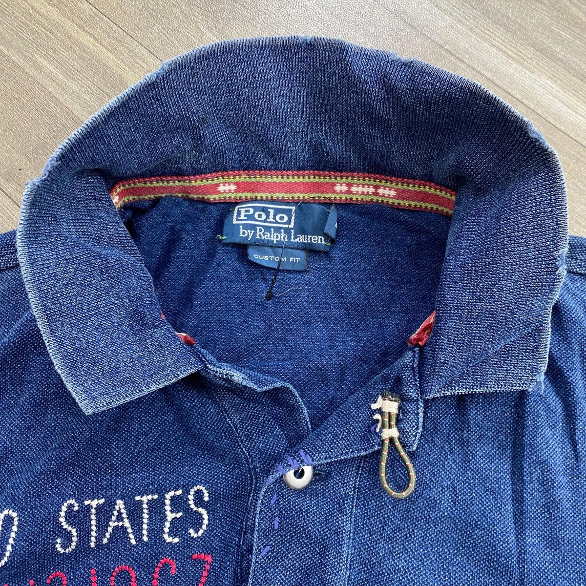 Polo Ralph Lauren Rare 2011 Polo Ralph Lauren U.S.N.C Dragon Embroidered Polo Size US L / EU 52-54 / 3 - 18 Thumbnail