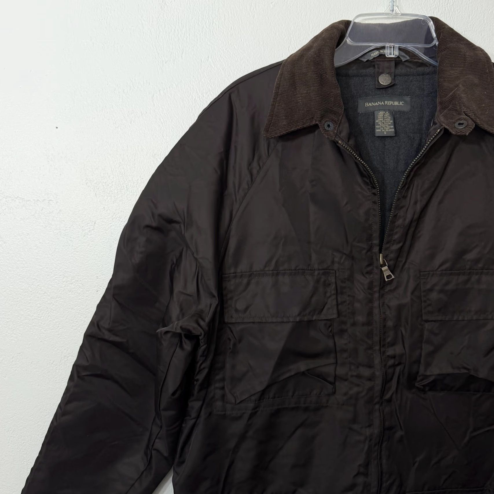Banana Republic VINTAGE Banana Republic Jacket Mens Small Brown Nylon Parka Quilted Coat Size US S / EU 44-46 / 1 - 6 Thumbnail