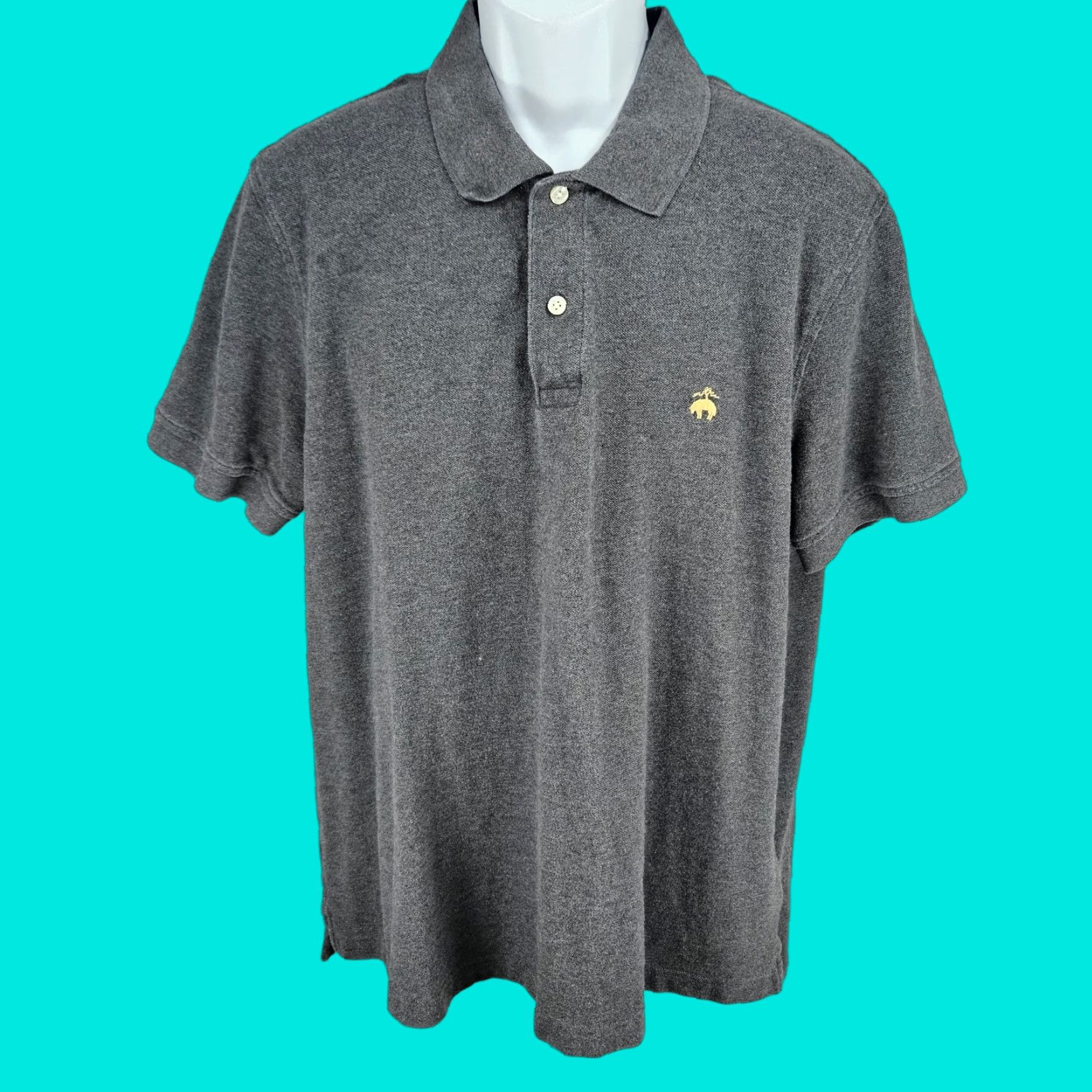 Brooks Brothers Brooks Brothers Polo Shirt Slim Fit 100% Cotton Logo Short Sleeve XXL Men Gray Classic, Preppy, Logo Shirt Size US XXL / EU 58 / 5 - 1 Thumbnail