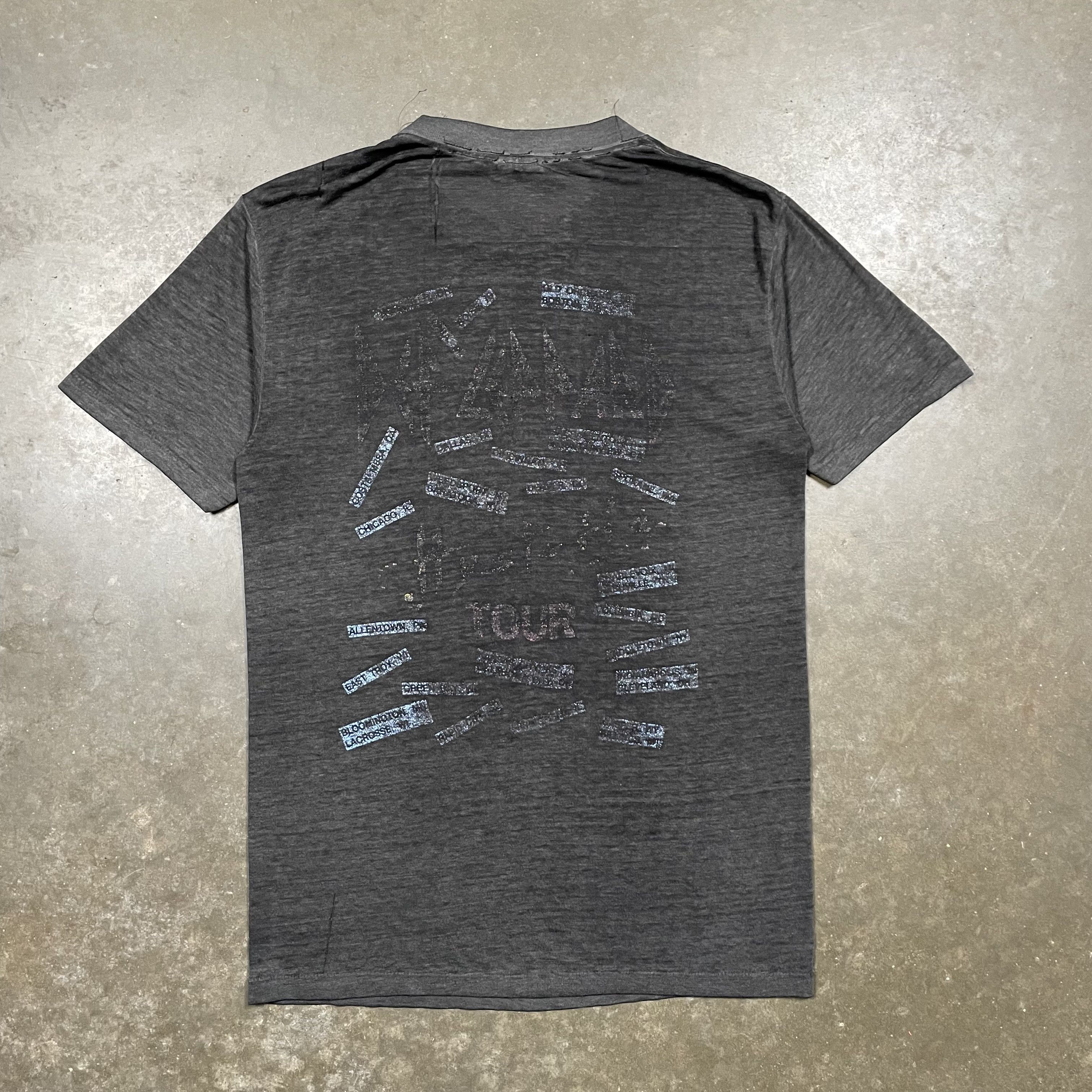 Band Tees × Vintage VIntage 80s Def Leppard Hysteria Tour Concert Tshirt Faded Size US L / EU 52-54 / 3 - 6 Thumbnail