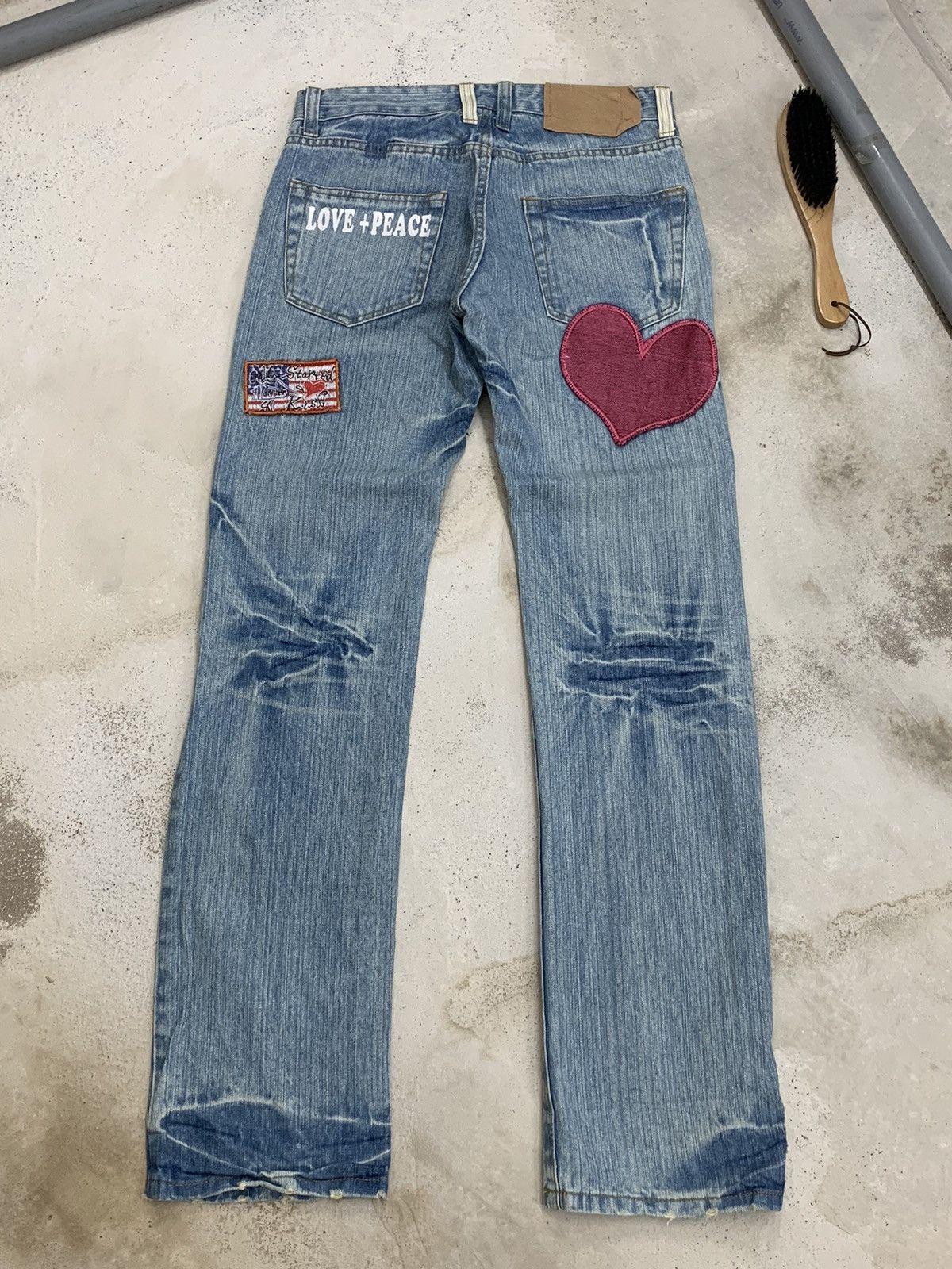 Hysteric Glamour × Japanese Brand Point Loma Surf Style Kludman Love Peace Patch Size US 29 - 4 Thumbnail