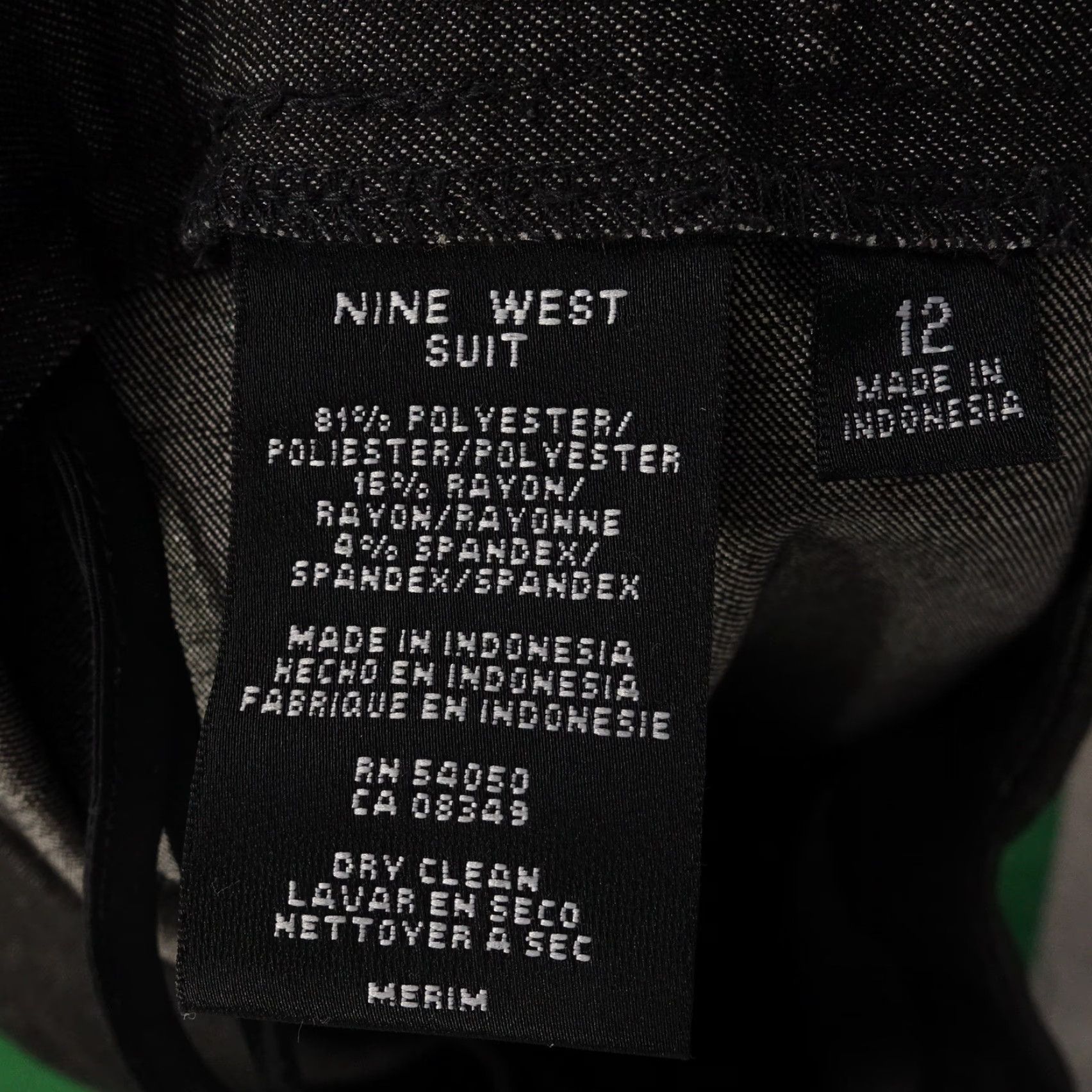 Nine West VINTAGE NINE WEST Pants Charcoal Grey Dress Pants Women Size 12 34" WAIST 31" INSEAM Gray Ladies Dress Pants Size 34" / US 12 / IT 48 - 7 Thumbnail