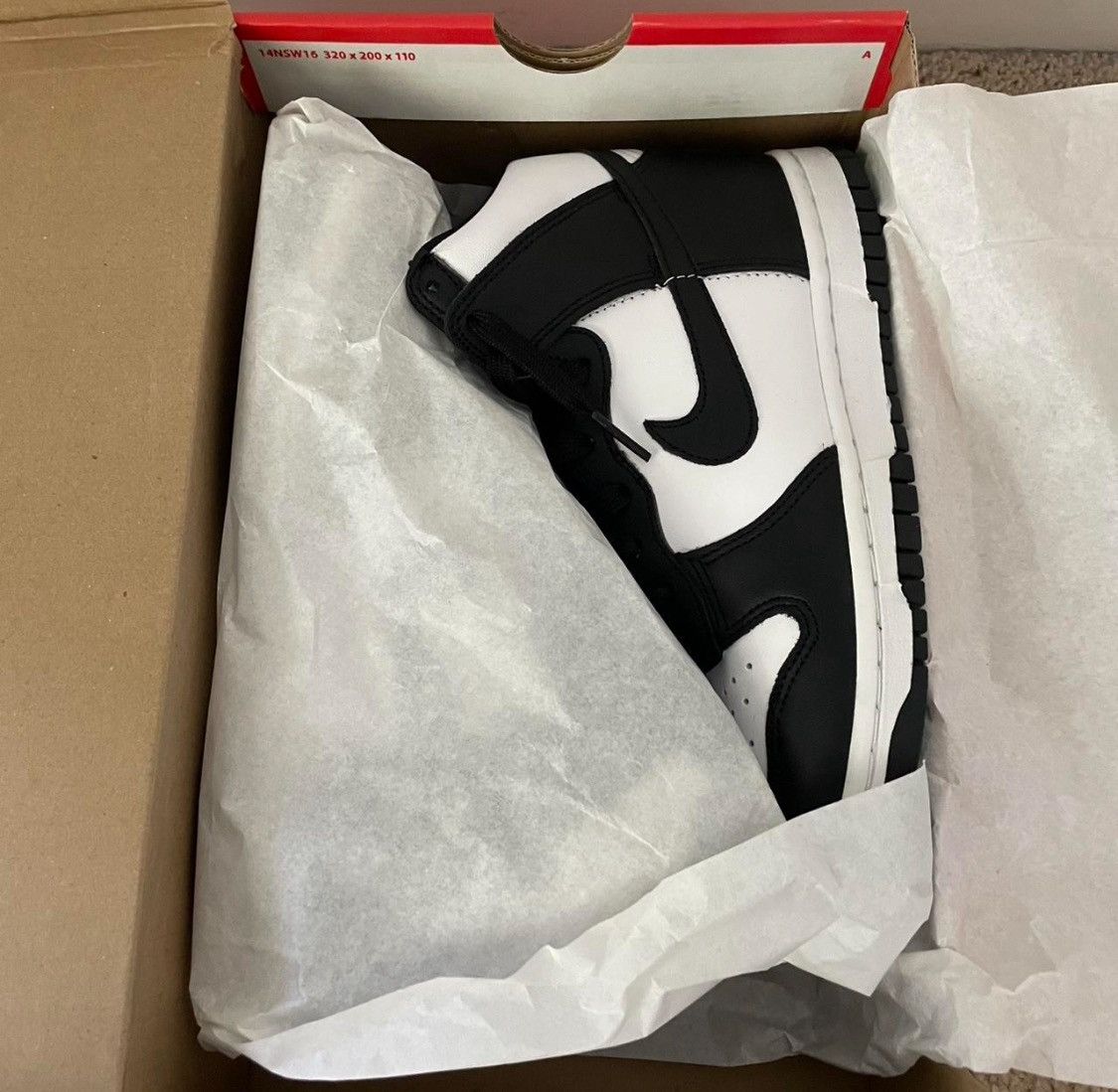 Nike Nike Dunk High Panda Size US 7 / IT 37 - 5 Thumbnail