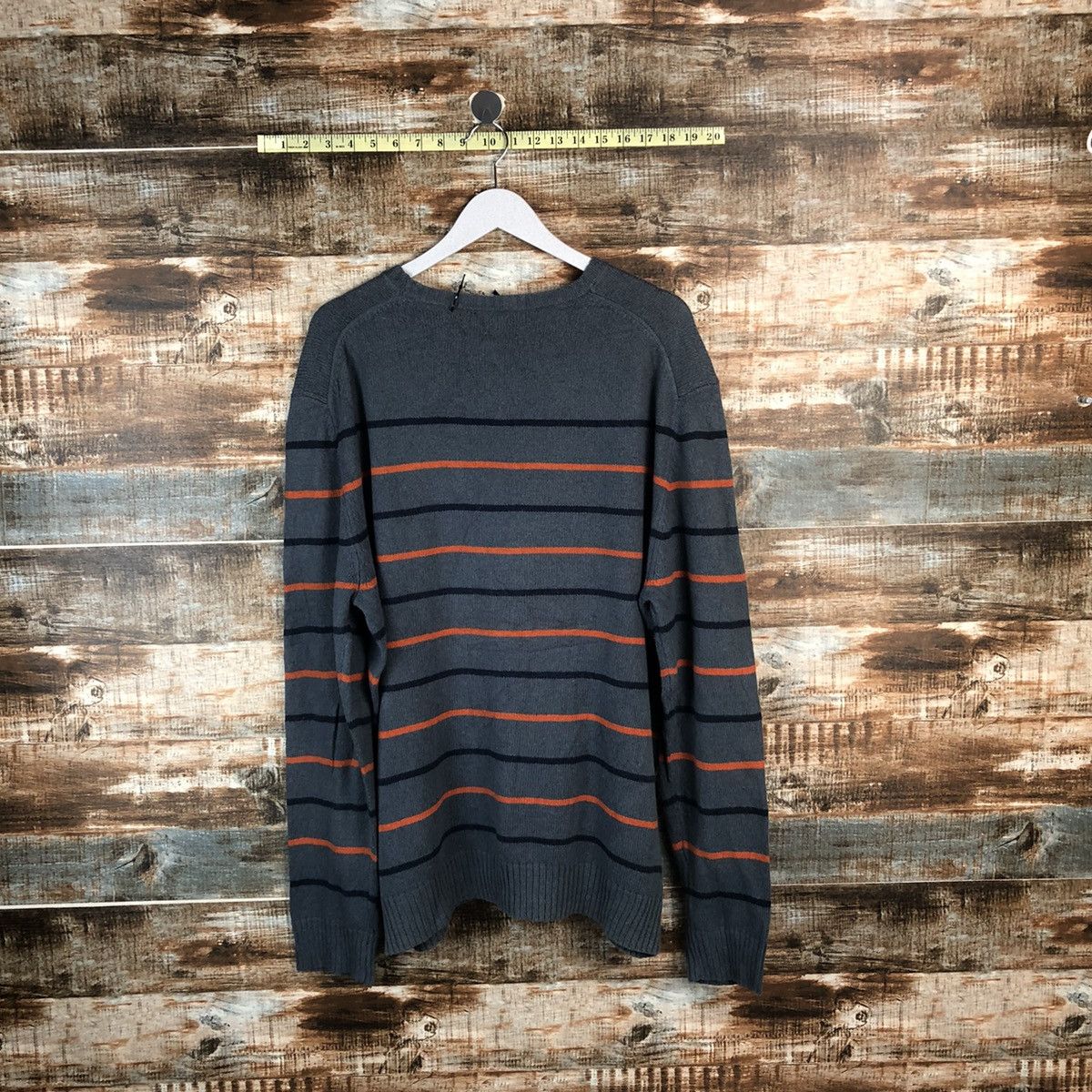 Gap × Homespun Knitwear Gap Grey Stripe Knitwear #A1986 Size US L / EU 52-54 / 3 - 12 Thumbnail