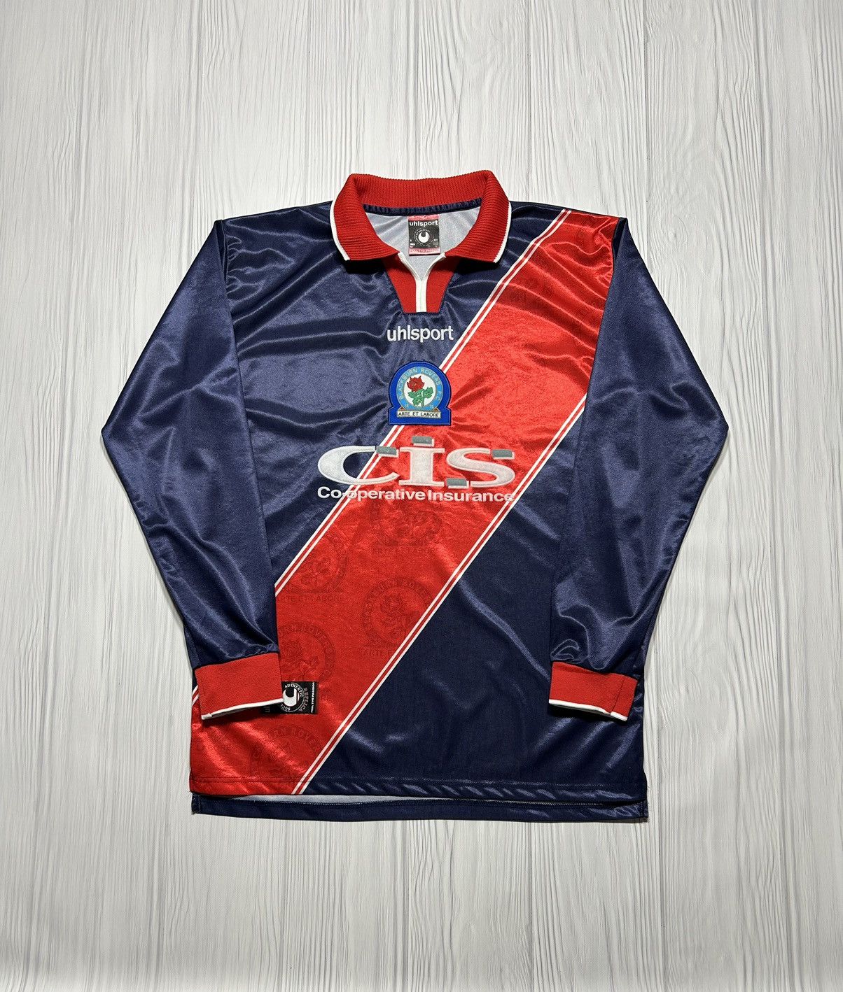 Vintage Vntg 1999-2000 Blackburn Rovers Uhlsport Jersey Longsleeve Size US L / EU 52-54 / 3 - 1 Thumbnail