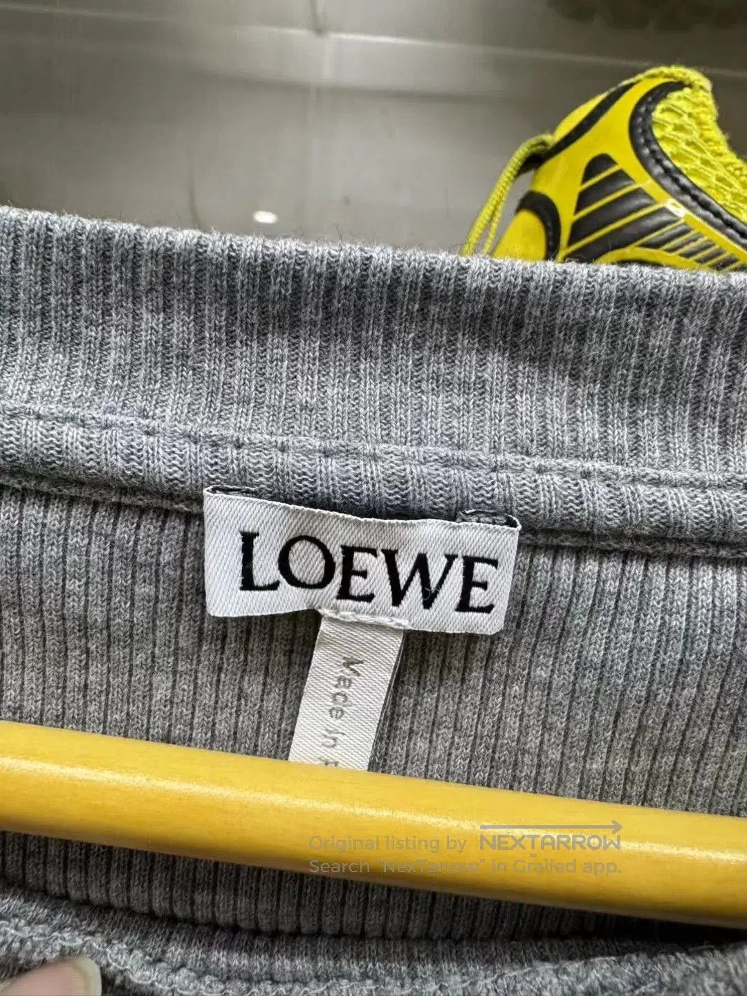 Loewe Gray Long-Sleeve Ribbed Shirt Size M. Size US M / EU 48-50 / 2 - 4 Thumbnail