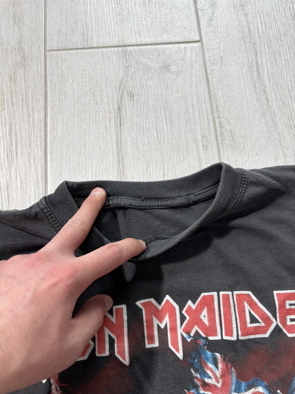 Band Tees Vintage Iron Maiden Tshirt 90’s Boxy Fit Retro Rock Misic Size US M / EU 48-50 / 2 - 6 Thumbnail