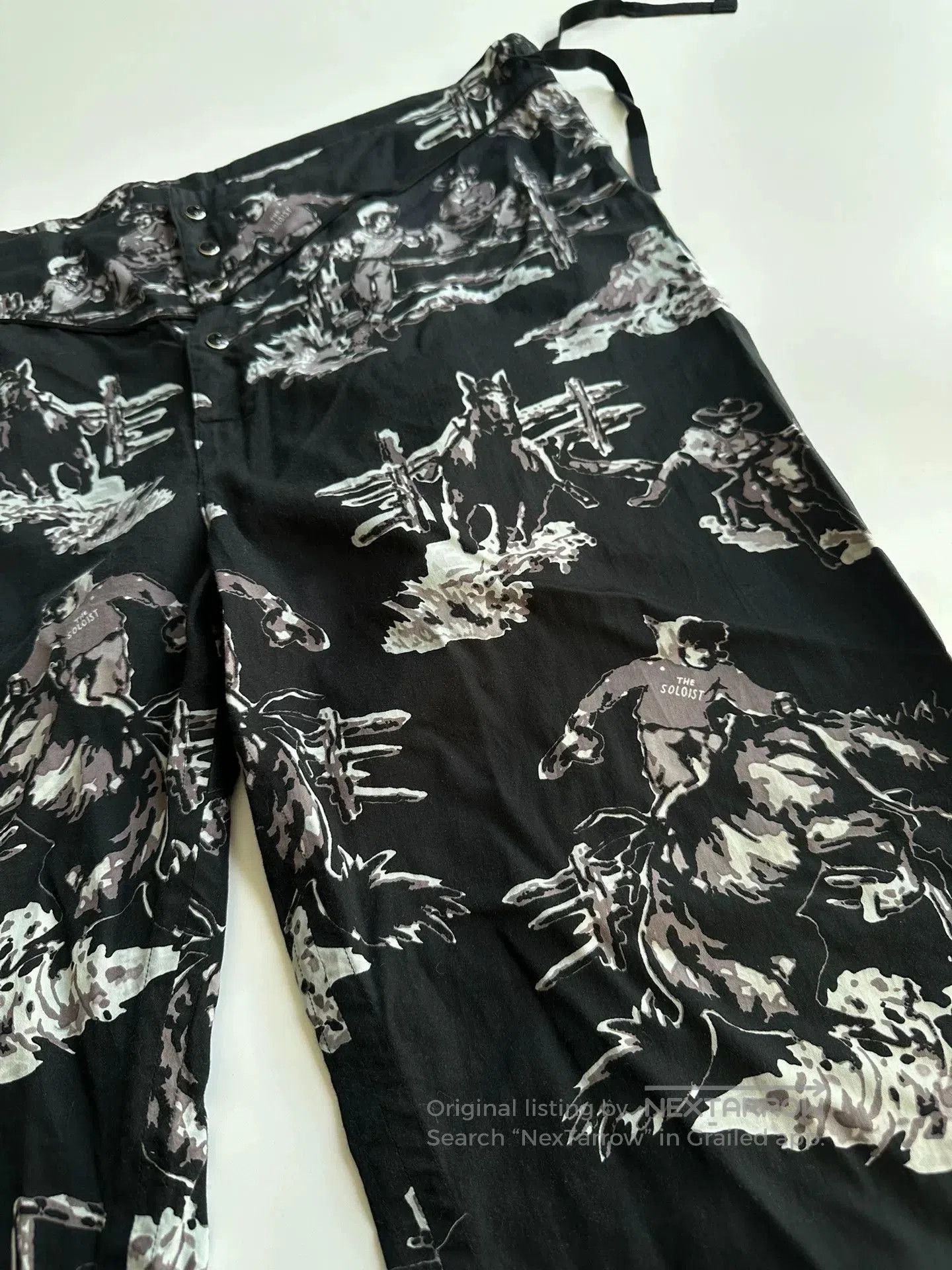 Takahiromiyashita The Soloist. Takahiromiyashita The Soloist Print Pants. Size US 28 / EU 44 - 4 Thumbnail