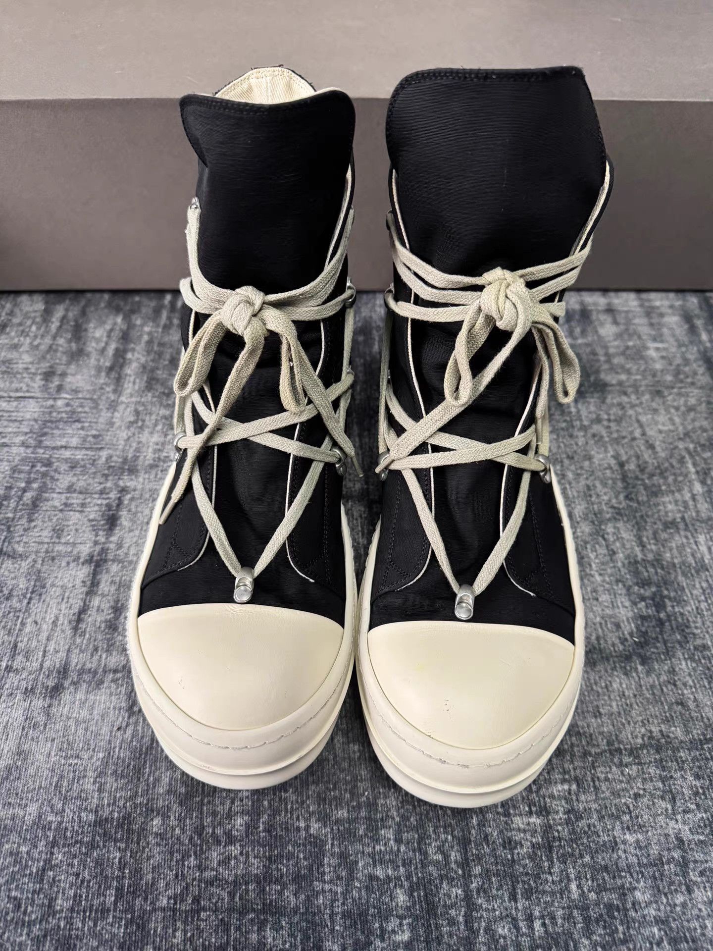 Rick Owens Rick Owens DRKSHDW Pentagram Lace Big Converse Sneakers Size US 9.5 / EU 42-43 - 2 Thumbnail