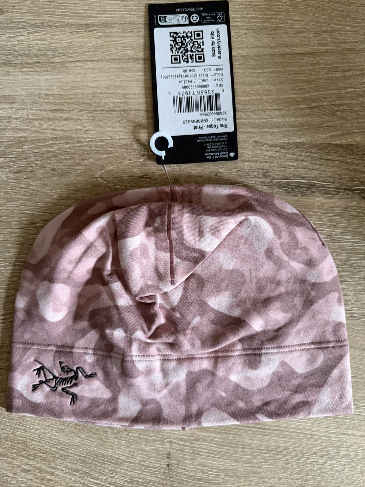Arc'teryx Arc'teryx Bird Head Toque Beanie Pink Bliss Arctic Silk