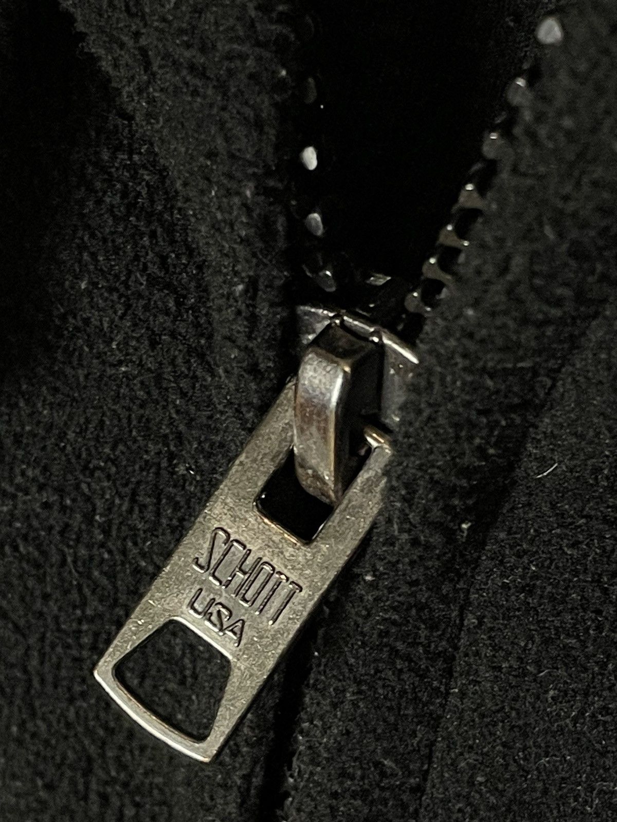 Schott Vintage 90s Schott Fleece Zip Hoodie Sherpa Jacket Size US M / EU 48-50 / 2 - 12 Thumbnail