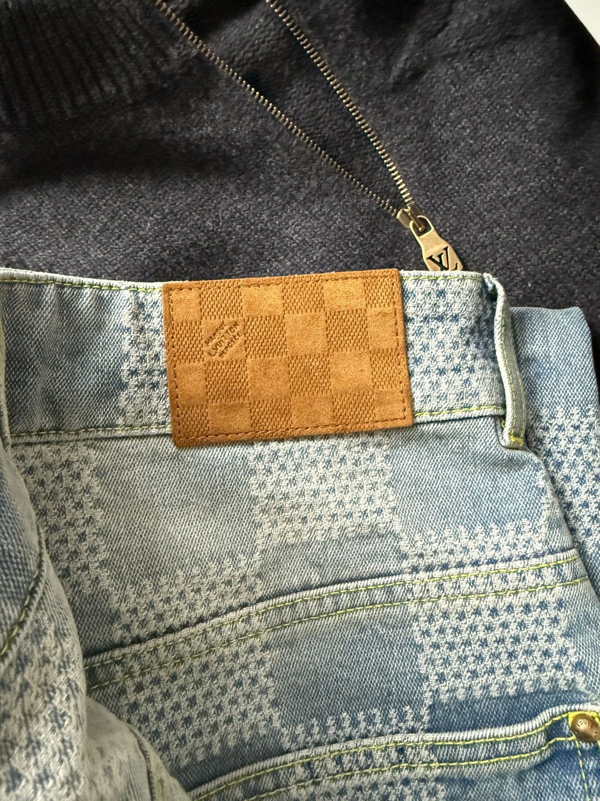 Louis Vuitton Louis Vuitton Damier Denim Skate Pants Size US 33 - 3 Thumbnail
