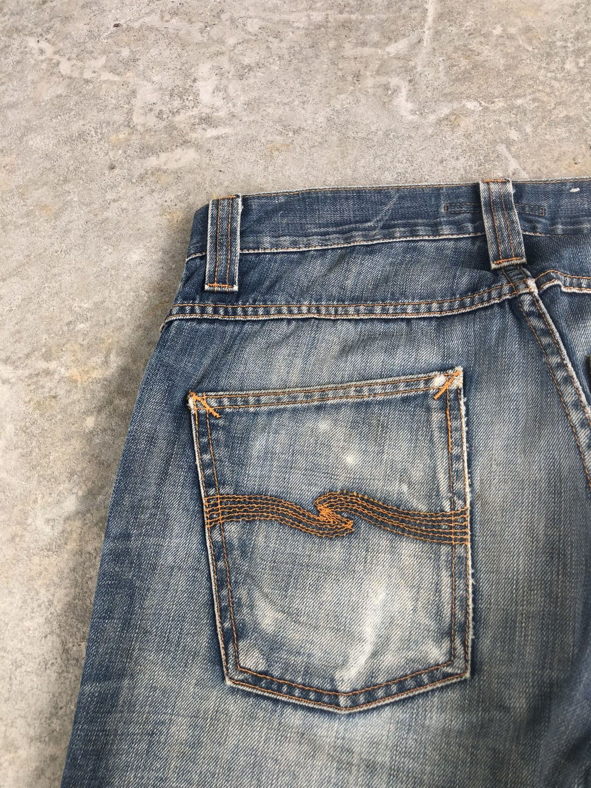 Nudie Jeans Nudie Distressed Jeans Mud Wash Size US 30 / EU 46 - 16 Thumbnail