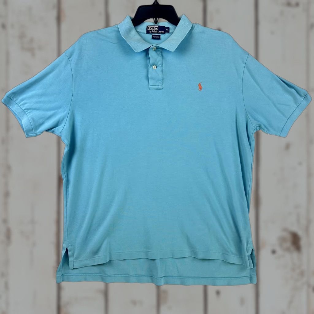 Polo Ralph Lauren Polo Ralph Lauren Polo Shirt Mens XL Blue Short Sleeve Classic Fit Pony Cotton Size US XL / EU 56 / 4 - 1 Thumbnail