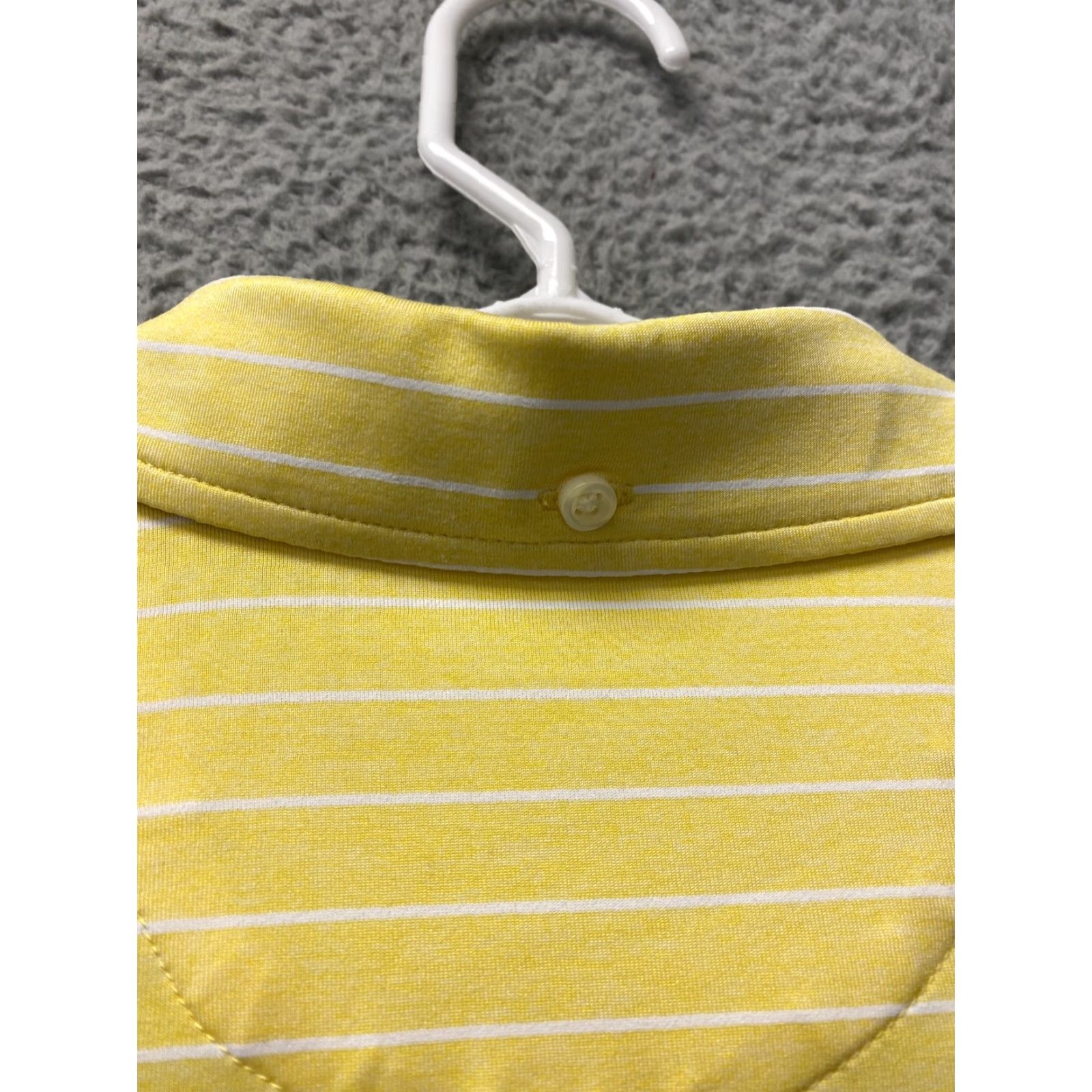 Cremieux Cremieux Polo Shirt Mens M Yellow Stripe Seaside Stretch Golf Adult 104-37 Size US M / EU 48-50 / 2 - 8 Thumbnail