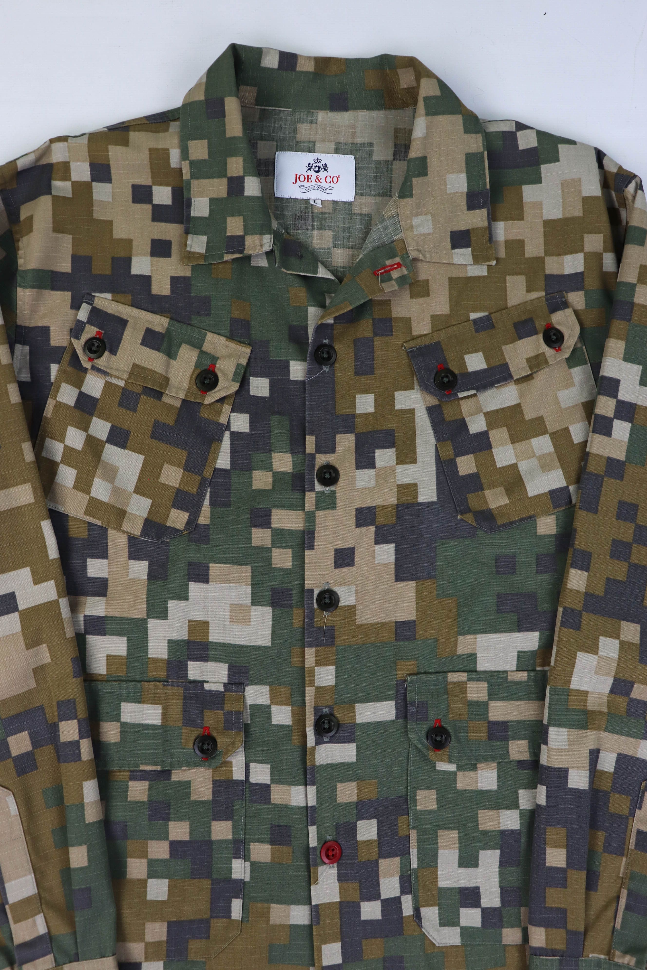 Other Joe & Co Handcraft Multicolor Pixel Camo Light Field Jacket Size US L / EU 52-54 / 3 - 3 Thumbnail