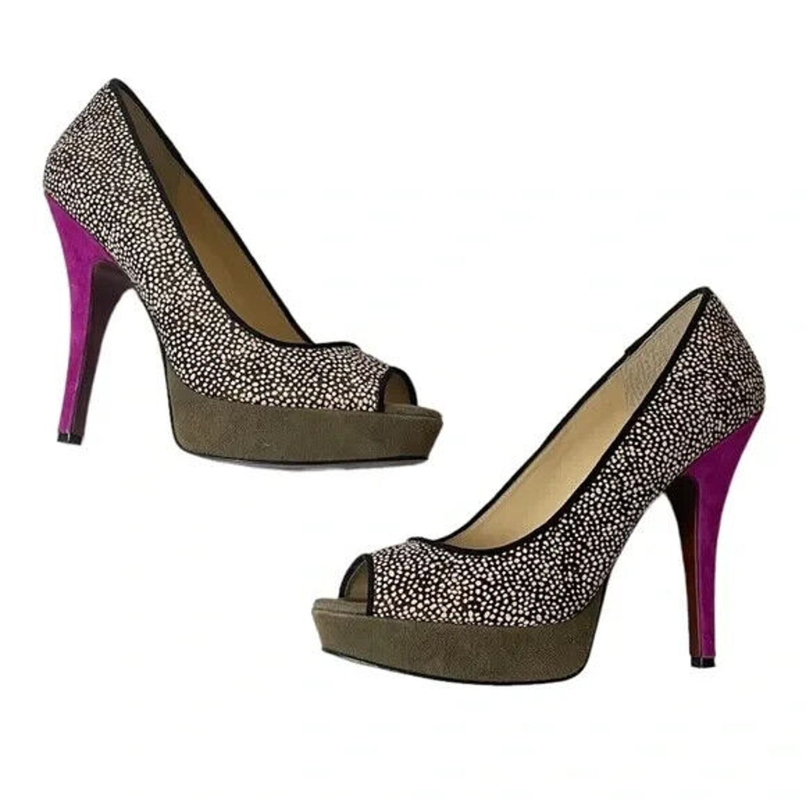 Other ENZO ANGIOLINI CHEETAH CALF HAIR PLATFORM PURPLE PUMPS 7.5 Size US 7.5 / IT 37.5 - 1 Thumbnail
