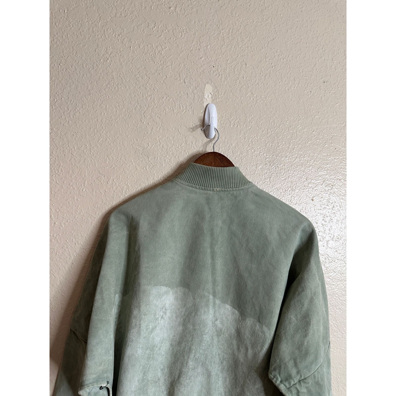 Simon Miller Simon Miller Stone Washed Sage Green Bomber Denim Jacket Size US M / EU 48-50 / 2 - 6 Thumbnail